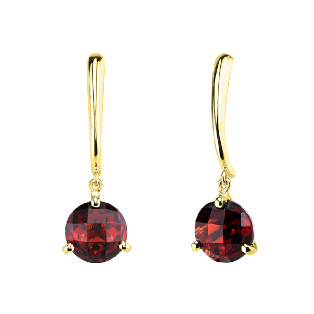 14K Gold Gemstone Dangle Earrings for Women - Elegant Drop Earrings with Natural Stones - Perfect for Weddings, Parties & Special Occasions