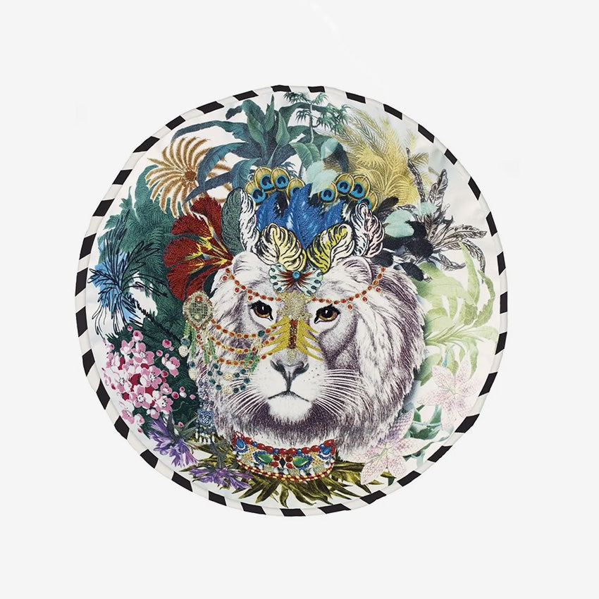 Christian Lacroix Jungle King Opiat Decorative Cushion - Luxury Bohemian Throw Pillow Cover for Sofa, Bed, Living Room Decor - Perfect for Home, Office & Bohemian Style Interior Design