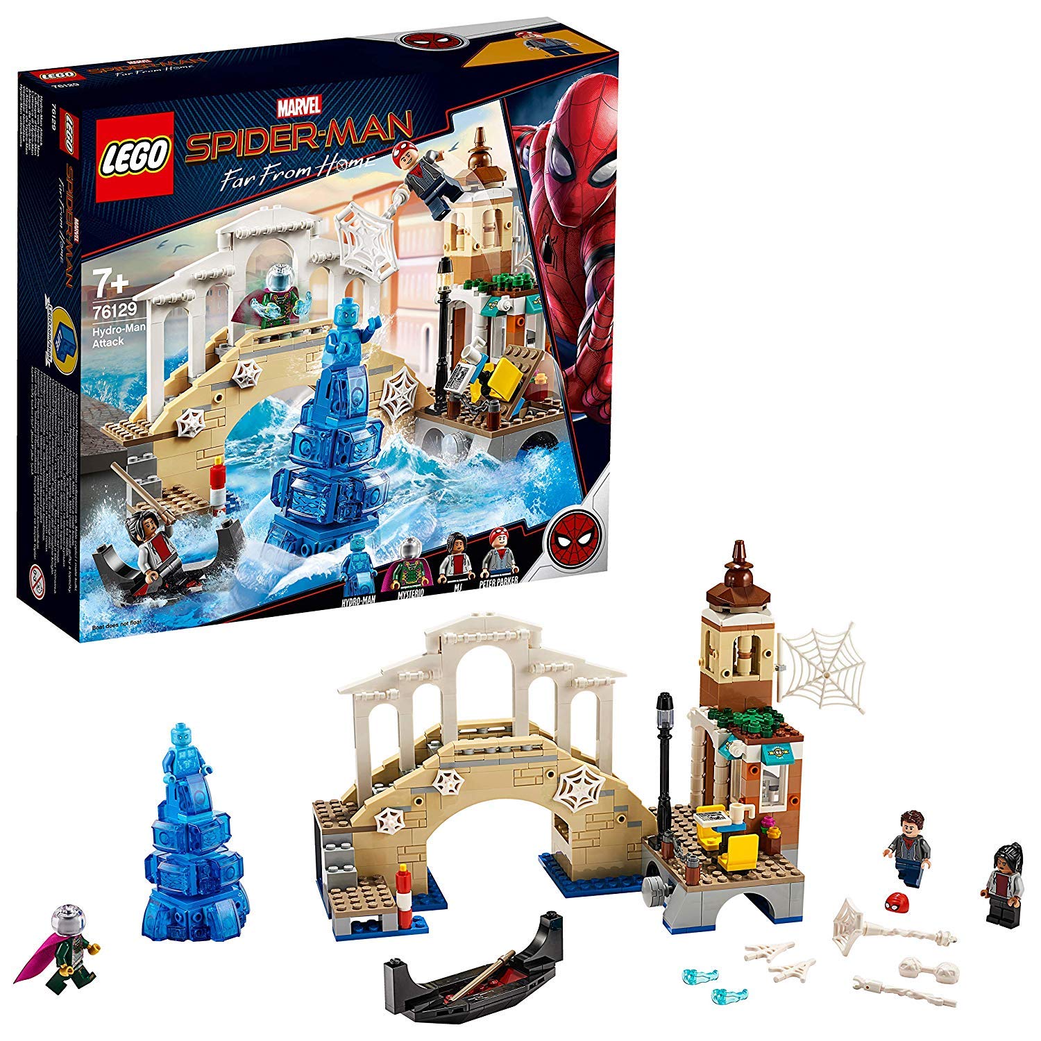 LEGO 76129 Super Heroes Spider-Man Hydro-Man Attack Building Set | Marvel Superhero Toy for Kids & Collectors | Creative Play & Display Gift Idea