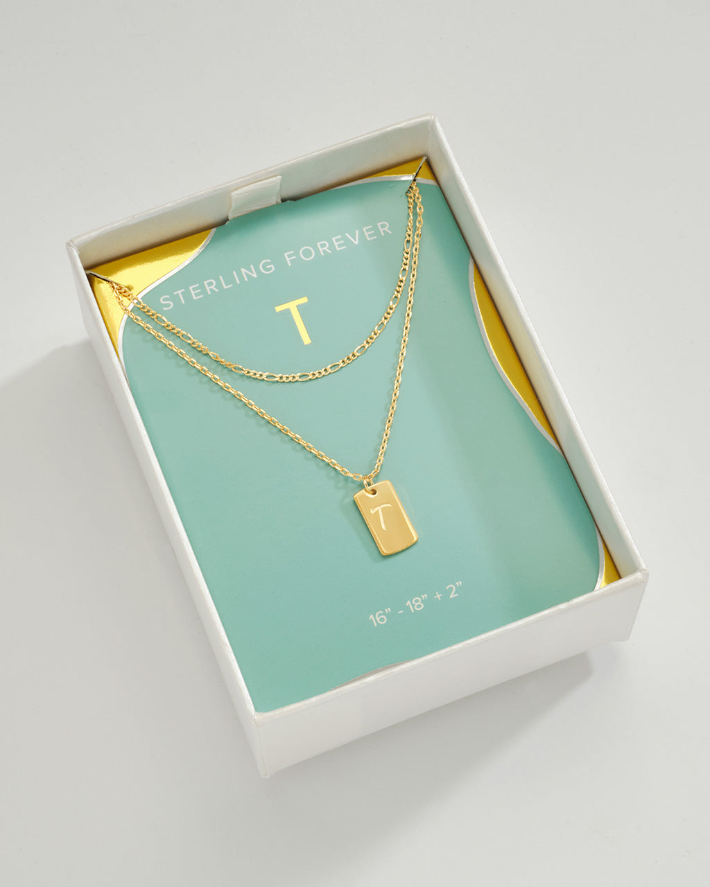 Layered Chain Necklace for Women - Initial Pendant Necklace, Dainty Gold & Silver Jewelry Gift for Her - Perfect for Everyday Wear, Date Night & Special Occasions