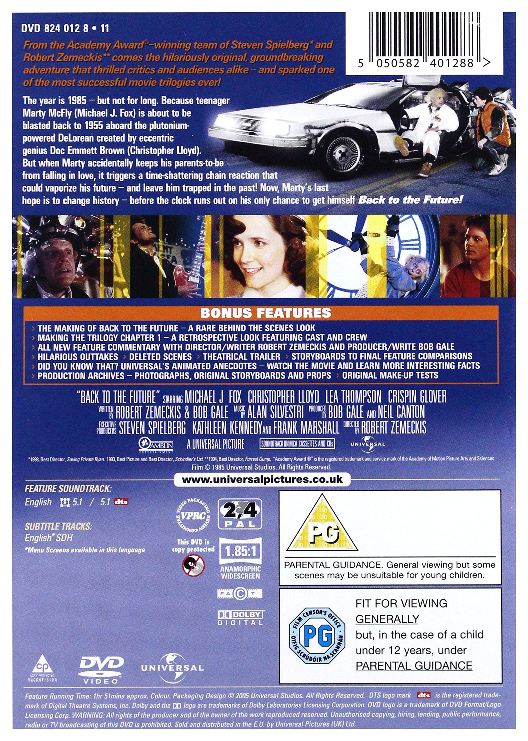 Back to the Future DVD - Classic 80s Sci-Fi Movie with Michael J. Fox - Perfect for Movie Nights, Gift Giving & Nostalgic Film Collections