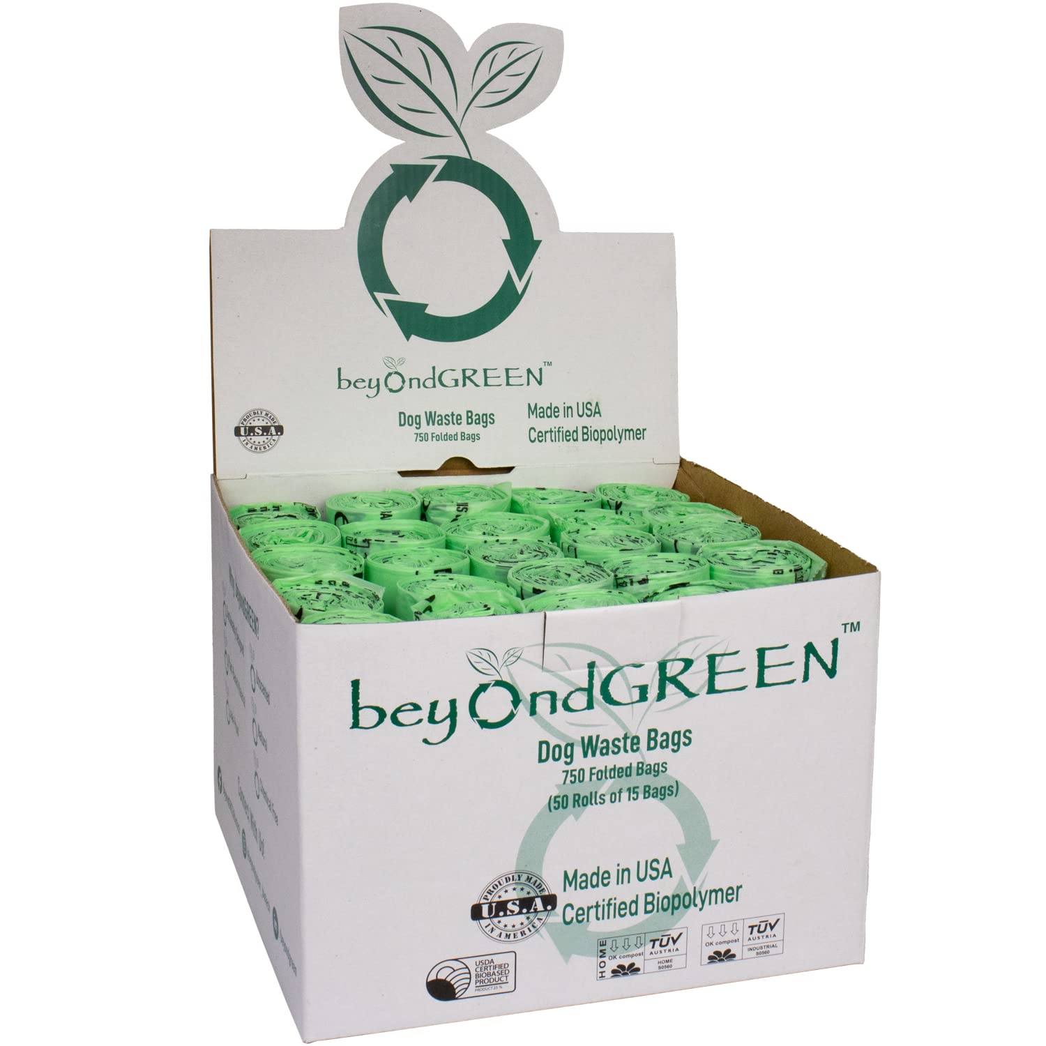 Eco-Friendly Plant-Based Dog Waste Bags - 750 Biodegradable Poop Bags (50 Rolls, 15 Bags Each) 9