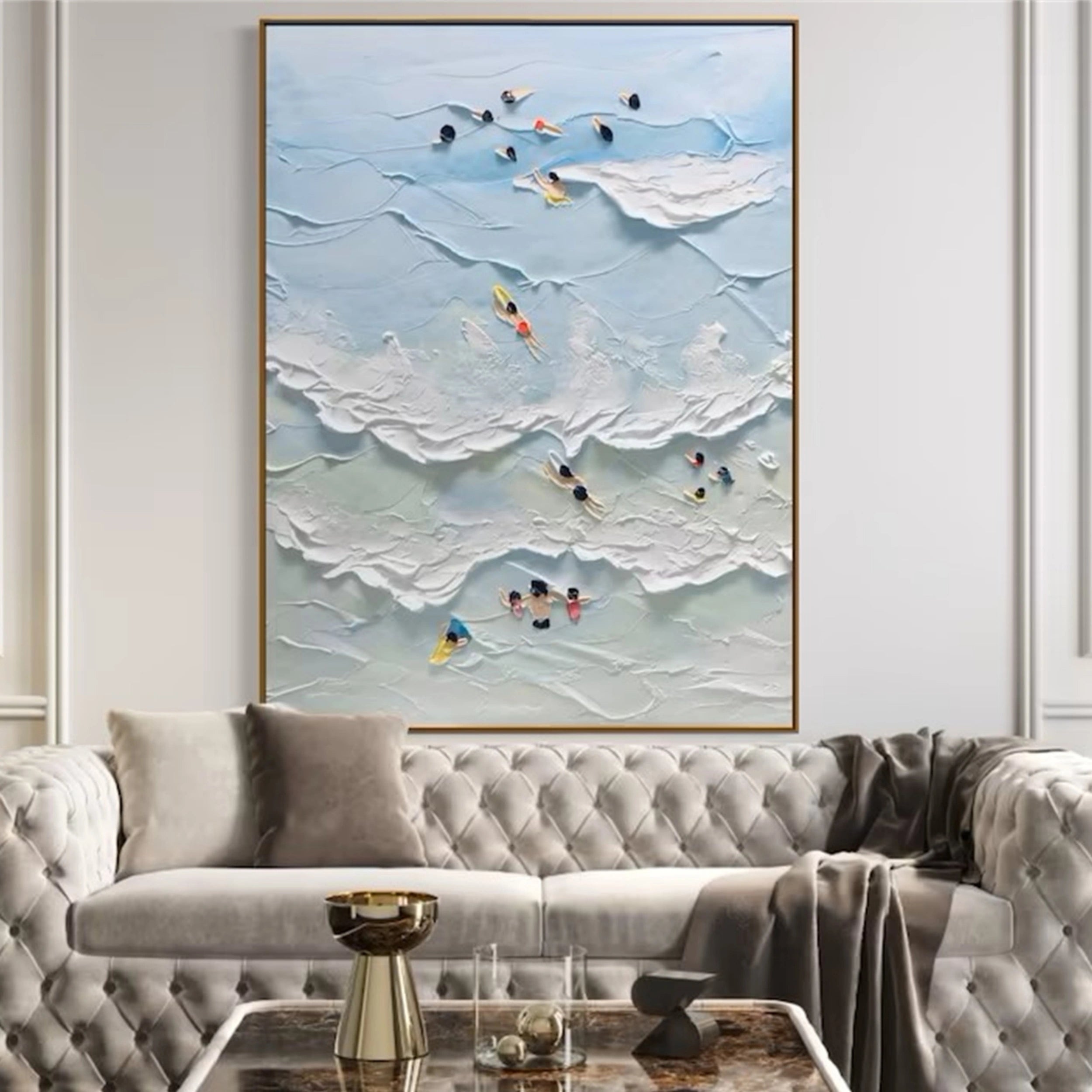 Ocean and Sky Painting #OS 044 - Stunning Seascape Wall Art for Home & Office Decor | Perfect for Living Room, Bedroom or Beach House