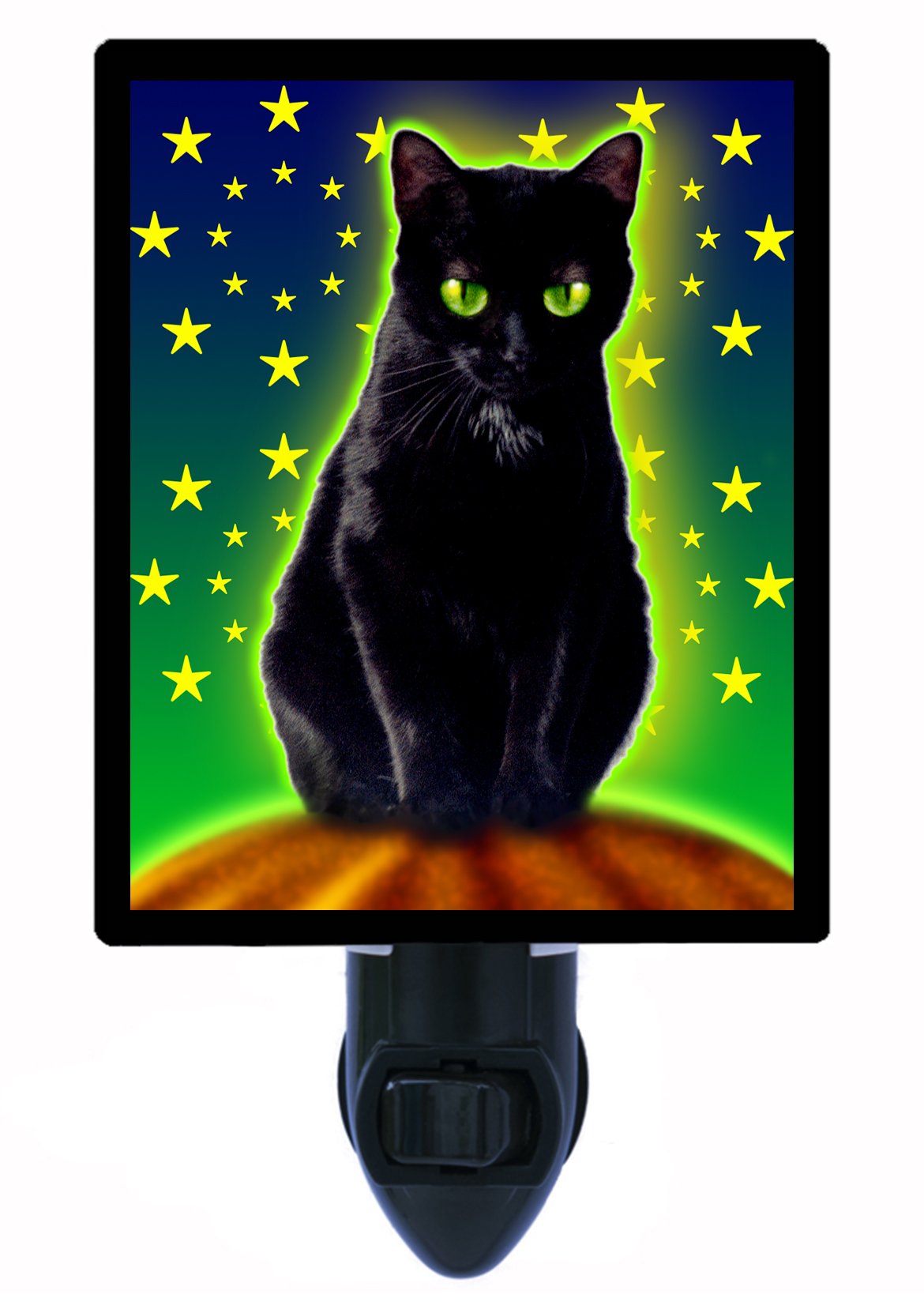 Halloween Cat Night Light - Cute Kitty LED Nightlight for Kids, Bedroom, Nursery, Halloween Decor - Perfect for Nighttime Safety & Spooky Ambiance