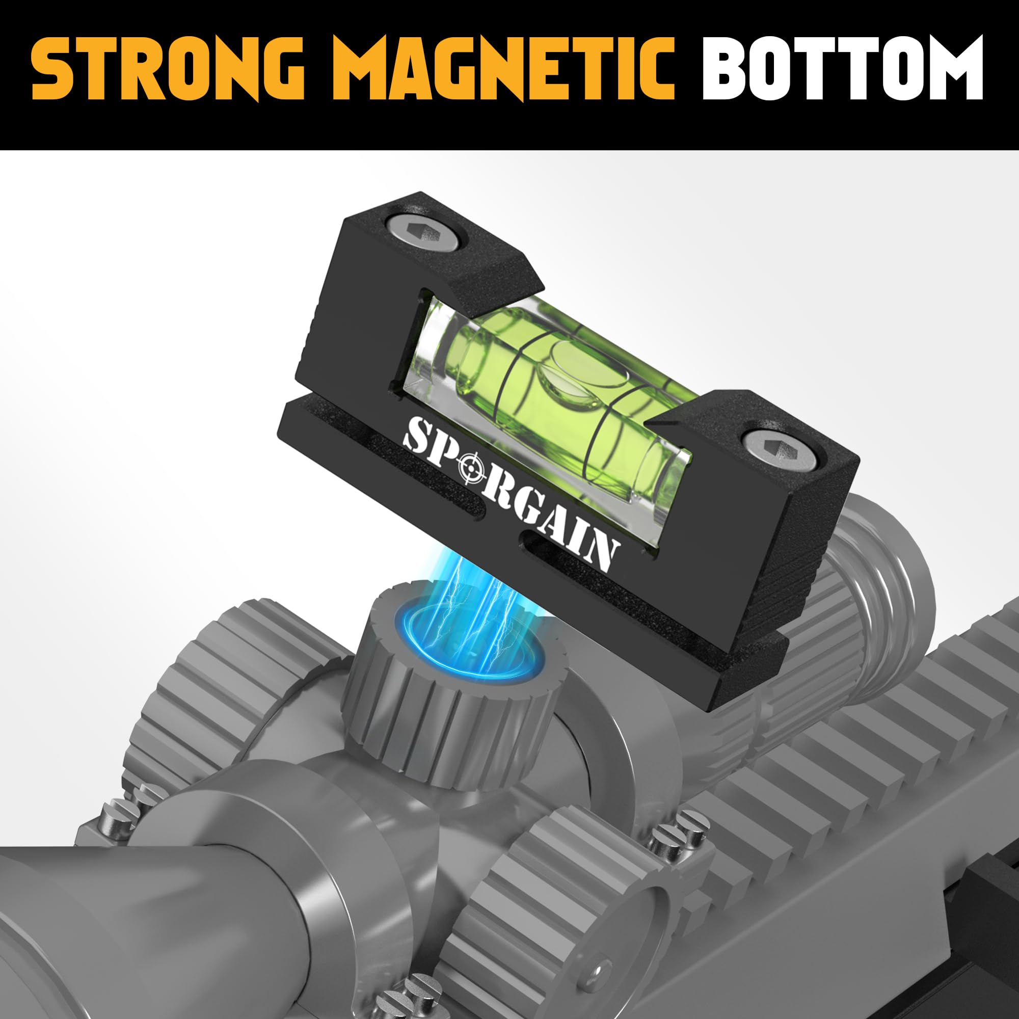 Precision Magnetic Bubble Level & Scope Mounting Kit - Heavy-Duty Aluminum Reticle Leveling Tool for Rifle Scopes | Perfect for Gunsmithing, Hunting & Shooting Range Setup