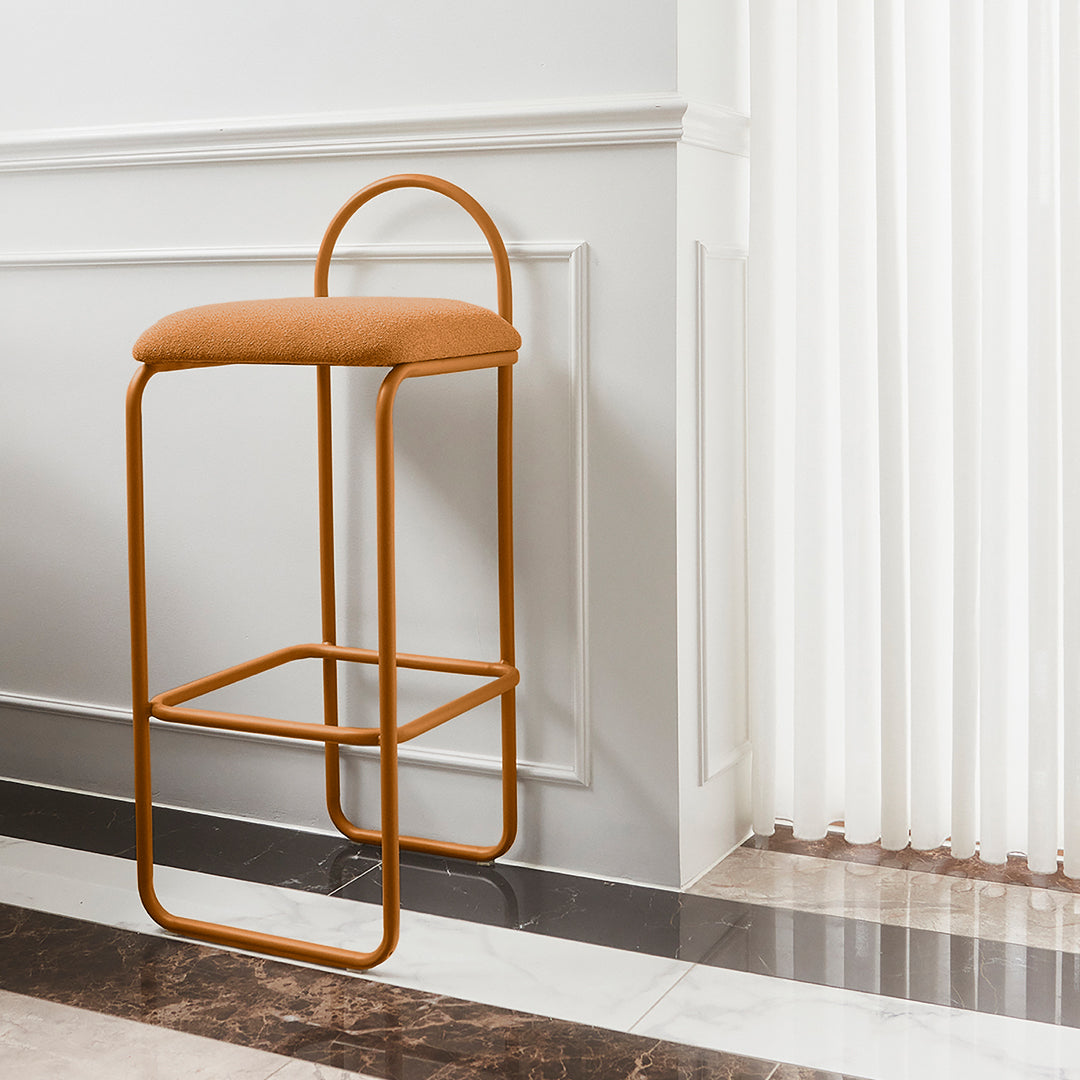 AYTM Angui Bar Stool - Modern Counter Height Bar Chair for Kitchen, Dining & Home Decor - Adjustable Swivel Seat with Metal Frame - Perfect for Breakfast Bars, Islands & Pub Tables