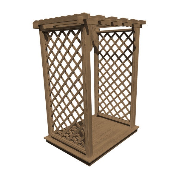 Pressure Treated Yellow Pine Covington Arbor & Deck - Premium Outdoor Wood for Patio, Garden, and Backyard Structures | Weather-Resistant Lumber for DIY Projects, Pergolas, and Decks
