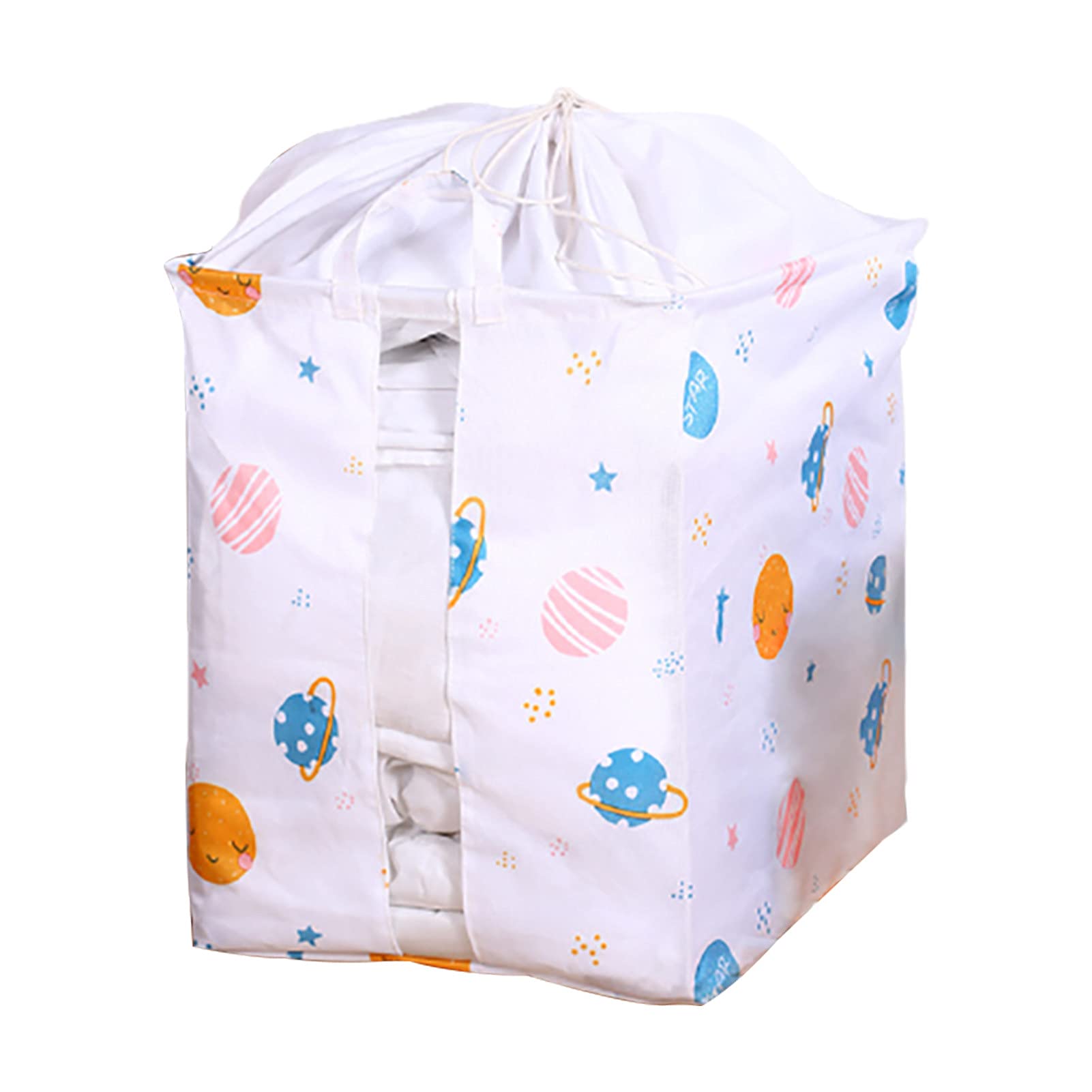 Dust-Proof Large Capacity Clothes Storage Bag - Breathable Oxford Fabric Quilt Organizer for Closet & Laundry | Space Saving Wardrobe Organizer with Clear Window for Easy Identification | Perfect for Seasonal Clothing Storage & Travel Packing