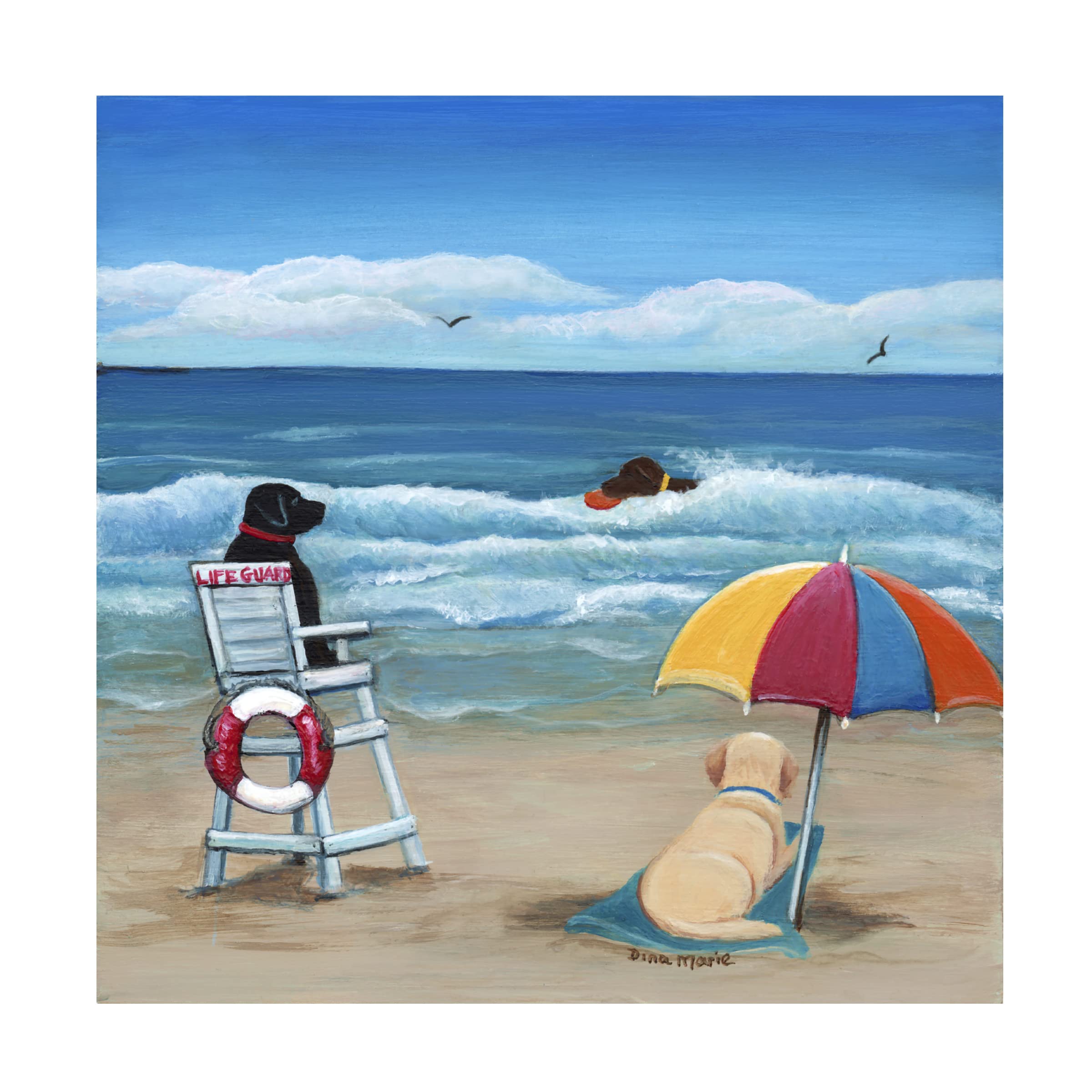 Trademark Fine Art 'Balance' by Dina Marie - 18x18 Stretched Canvas Wall Art for Living Room, Bedroom & Office Decor