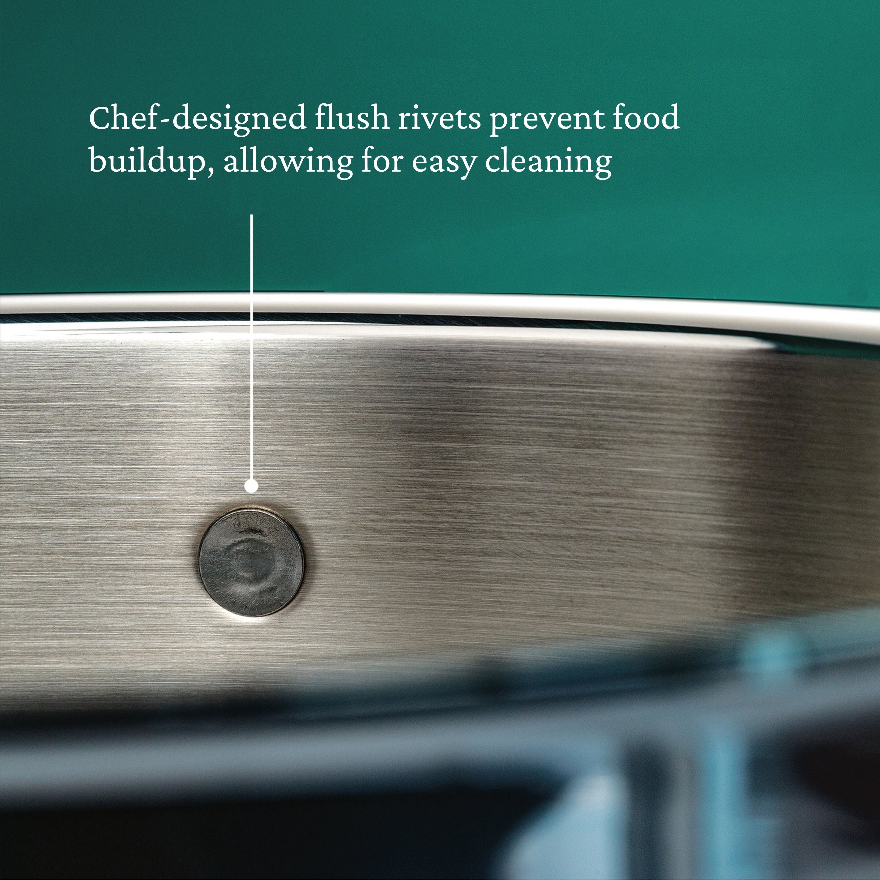 Hestan Probond Nonstick Covered Saucepan - 3.5 Quart Stainless Steel Cookware for Induction, Gas & Electric Stoves - Perfect for Sauces, Soups & Simmering