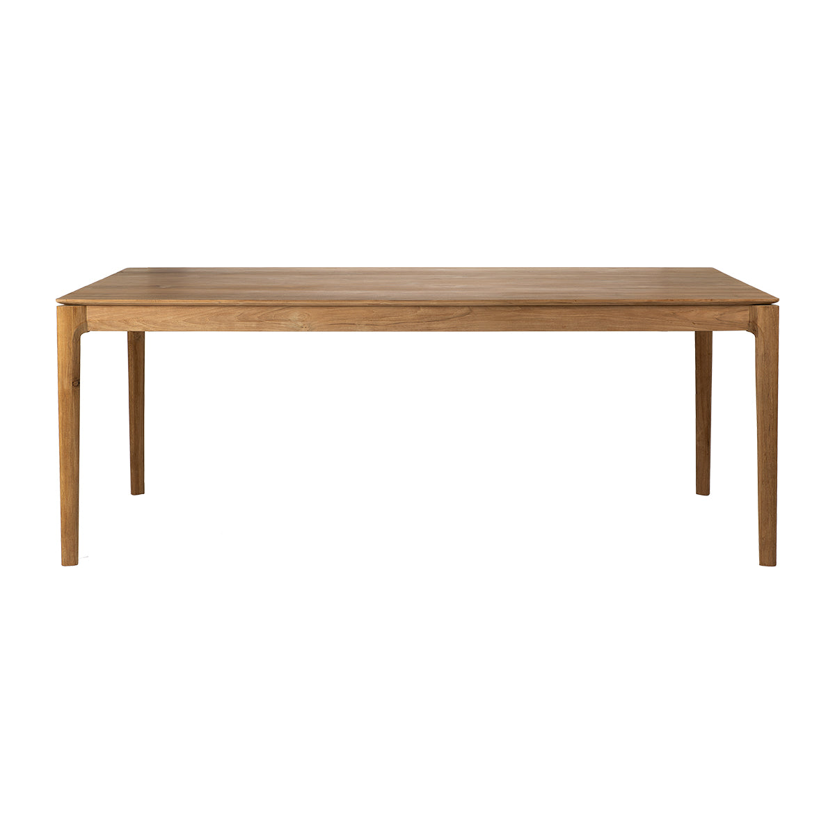 Premium Teak Wood Dining Table 200cm - Modern Solid Wood Kitchen Table for 6-8 People - Perfect for Family Gatherings, Dinner Parties & Home Decor