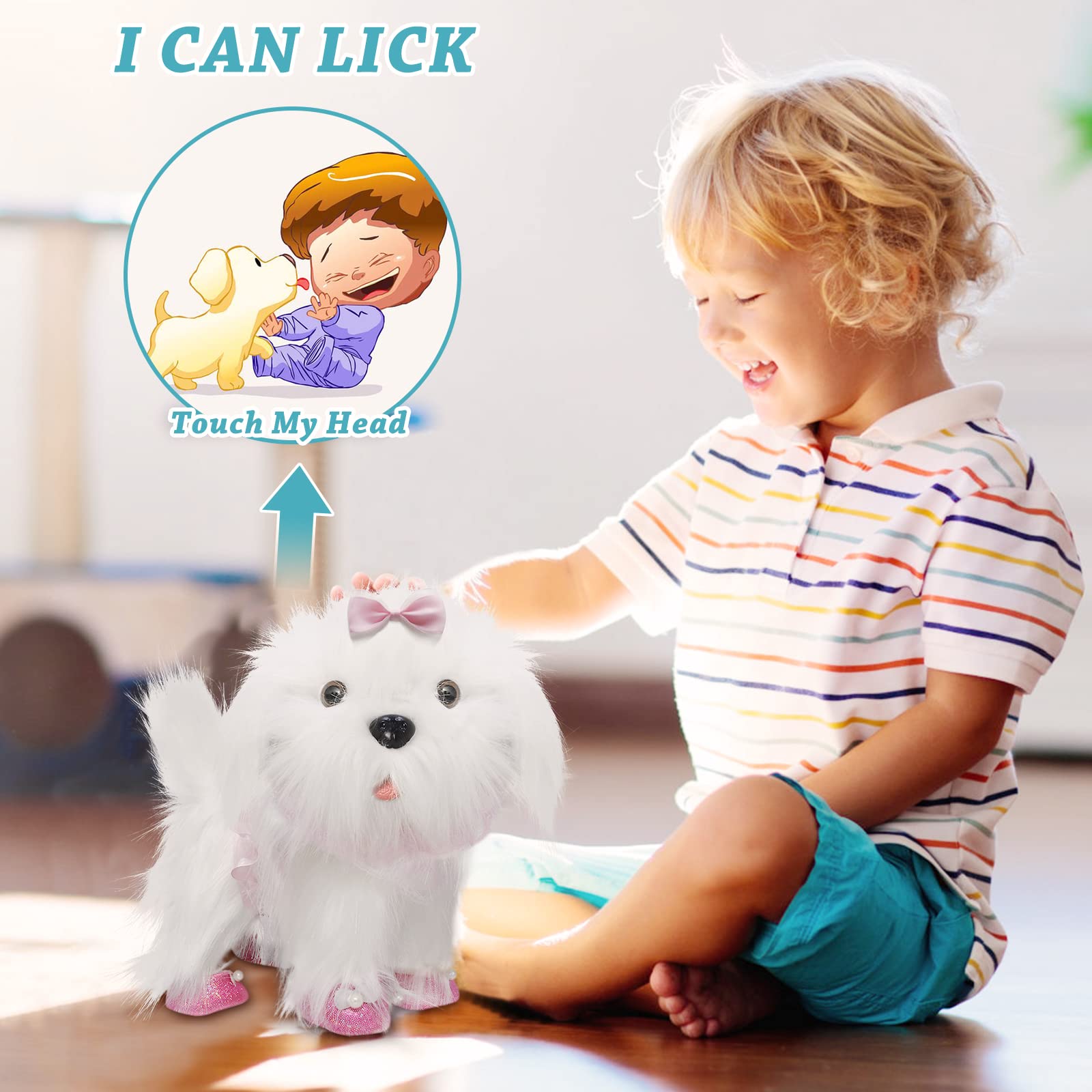 Interactive Toy Dog for Kids - Walk, Bark & Sing - Perfect Gift for 2-5 Year Olds - Playtime Companion