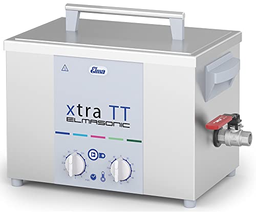 Elmasonic Xtra TT30H Heavy Duty Ultrasonic Cleaner with Heater, Timer & Drain - 0.75 Gallon Capacity for Jewelry, Dental Tools, Eyeglasses & Electronics Cleaning