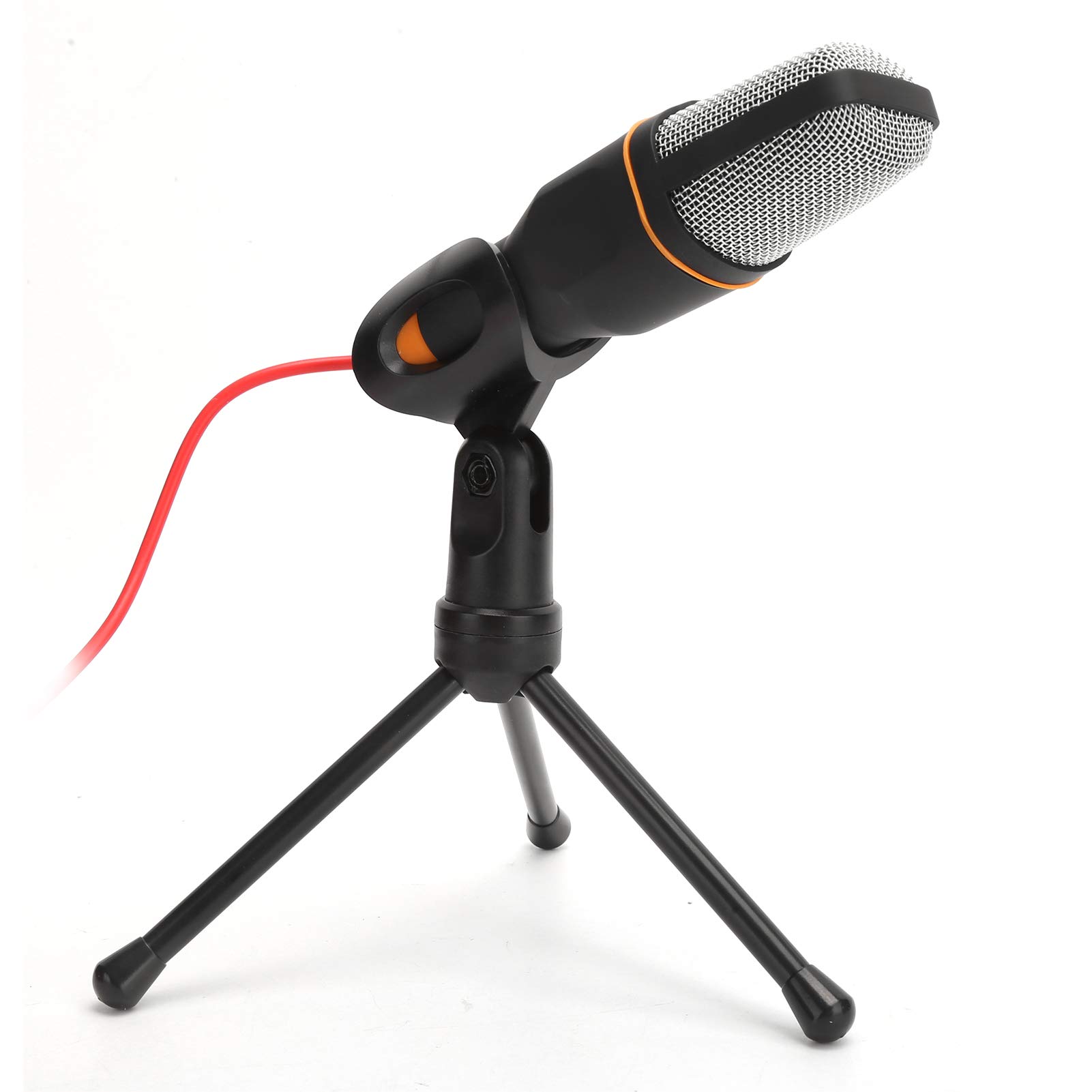 Professional USB Condenser Gaming Microphone with Foldable Tripod Stand - Noise Cancelling PC/Laptop Mic for Streaming, Online Meetings, Podcasting & Voice Chats (Black) | Perfect for Gamers, Streamers & Remote Workers