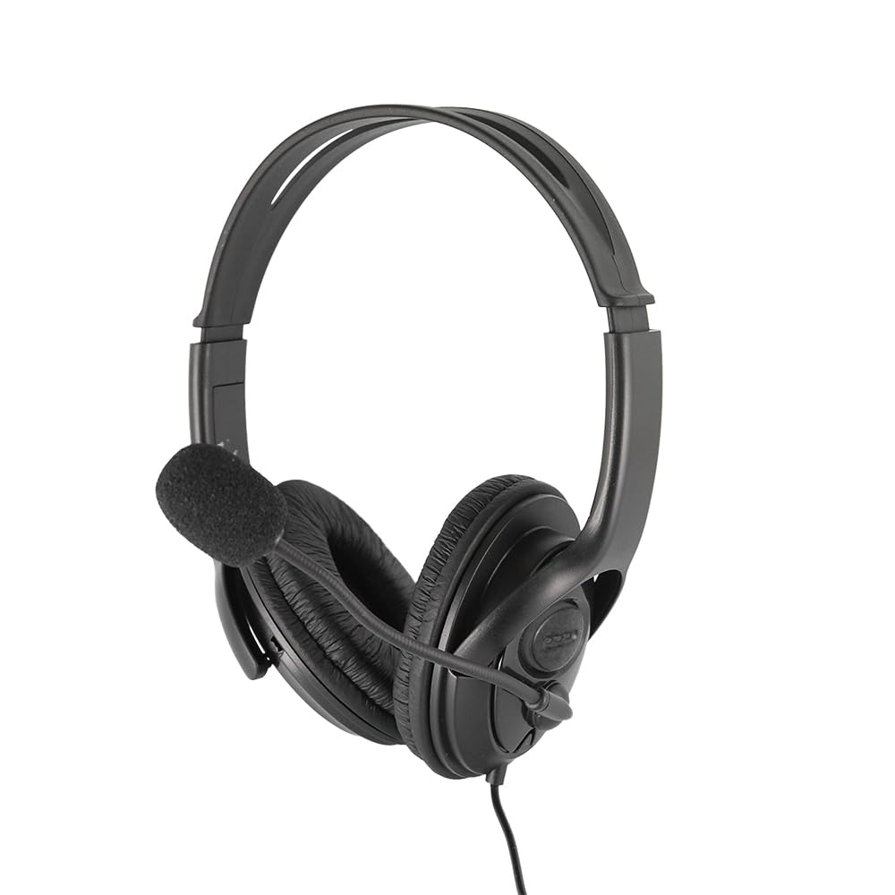Xtremem XB-20 Gaming Headset with Microphone for Xbox One/Xbox Series X - 40mm Stereo Speakers, 3.5mm Jack, Foldable & Adjustable - Omnidirectional Mic - Perfect for Online Gaming & Voice Chat (Black)