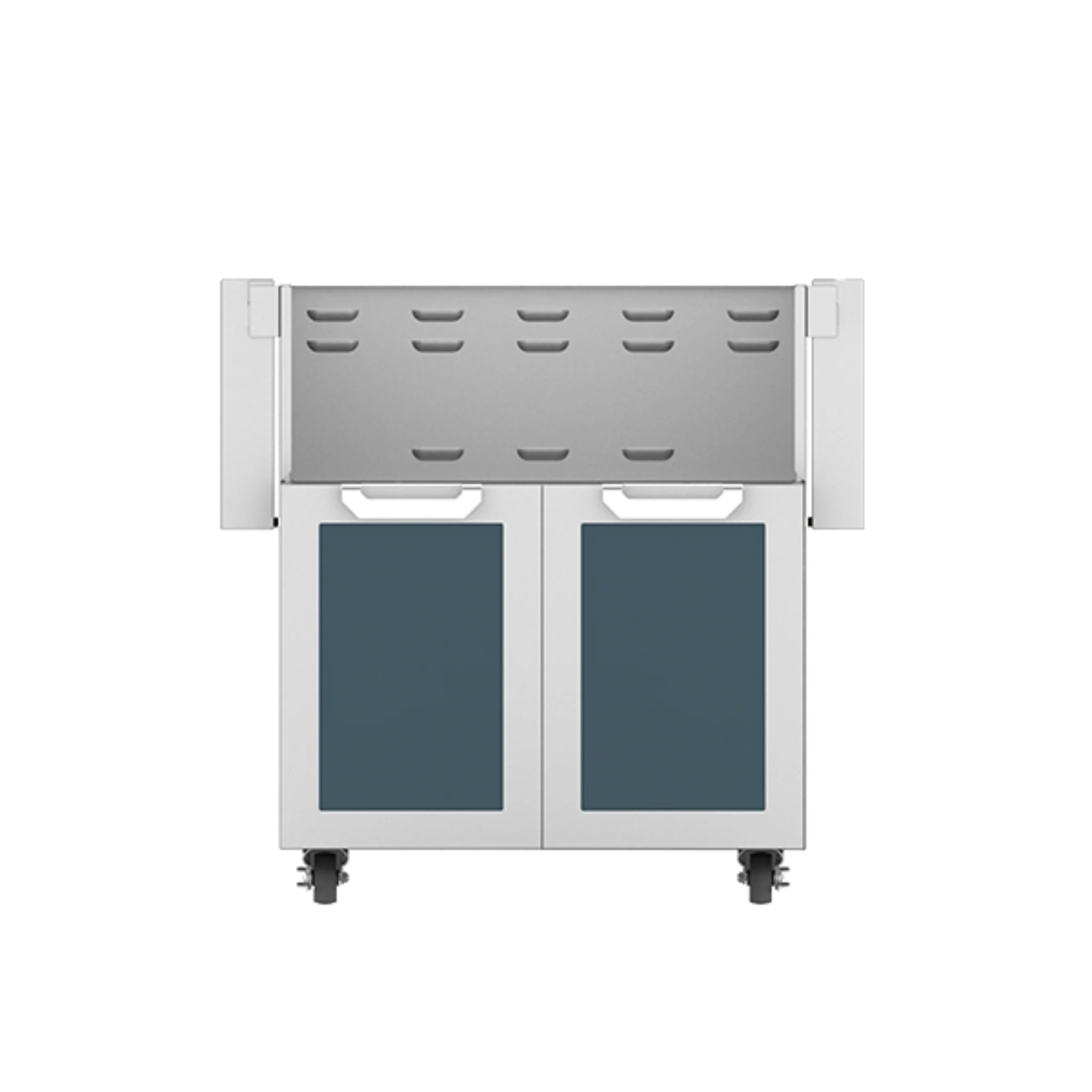 Hestan GCD30 30-Inch Outdoor Tower Cart with Double Doors - Heavy Duty Stainless Steel Storage Cabinet for Patio, Garden, and Poolside Use