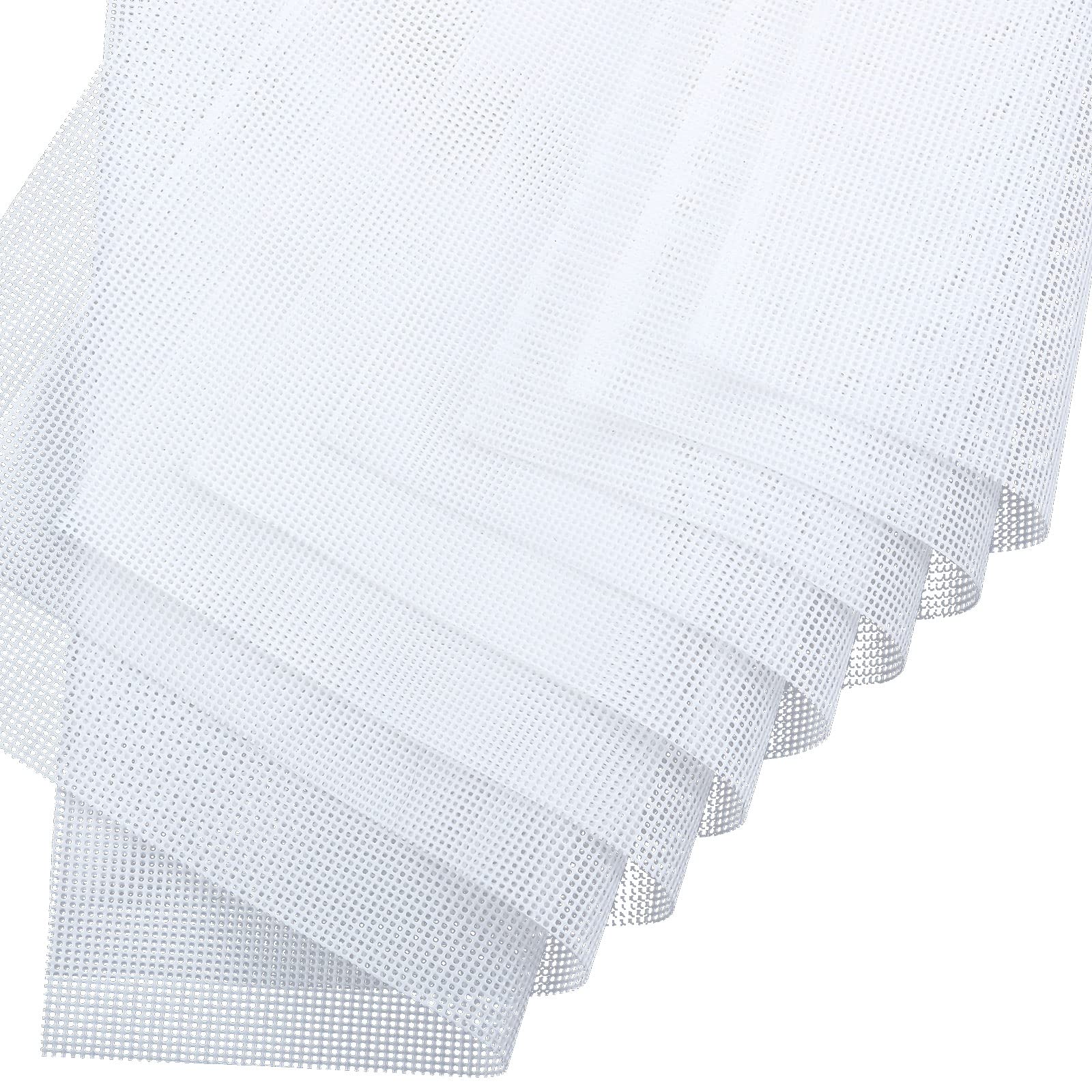 Blulu 8-Pack Reusable 14x14 Inch Silicone Dehydrator Sheets - Non-Stick Mesh Trays for Food & Fruit Drying, Dehydrating, and Steaming - Perfect for Jerky, Herbs, Veggies & More in Food Dehydrators