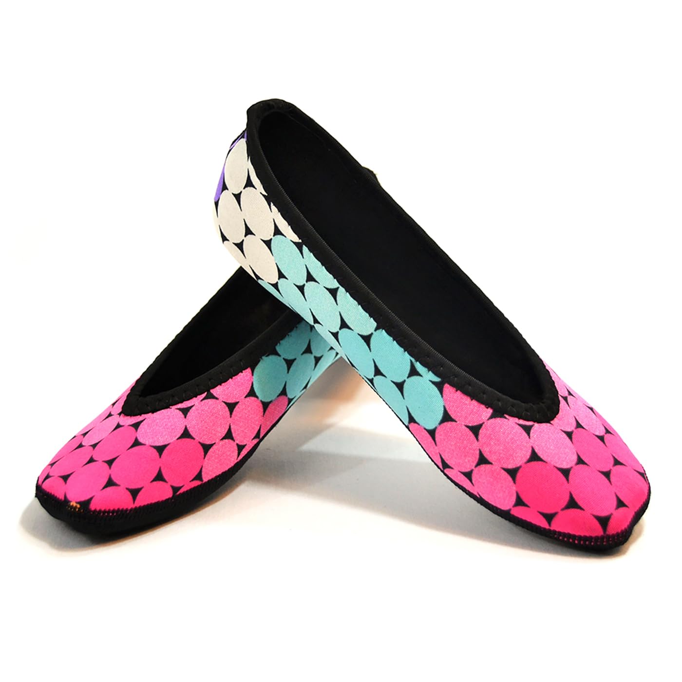 NUFOOT Women's Ballet Flats - Comfortable Travel Slippers, Yoga Socks & Indoor Shoes for Home, Office & Yoga Practice | Breathable & Lightweight