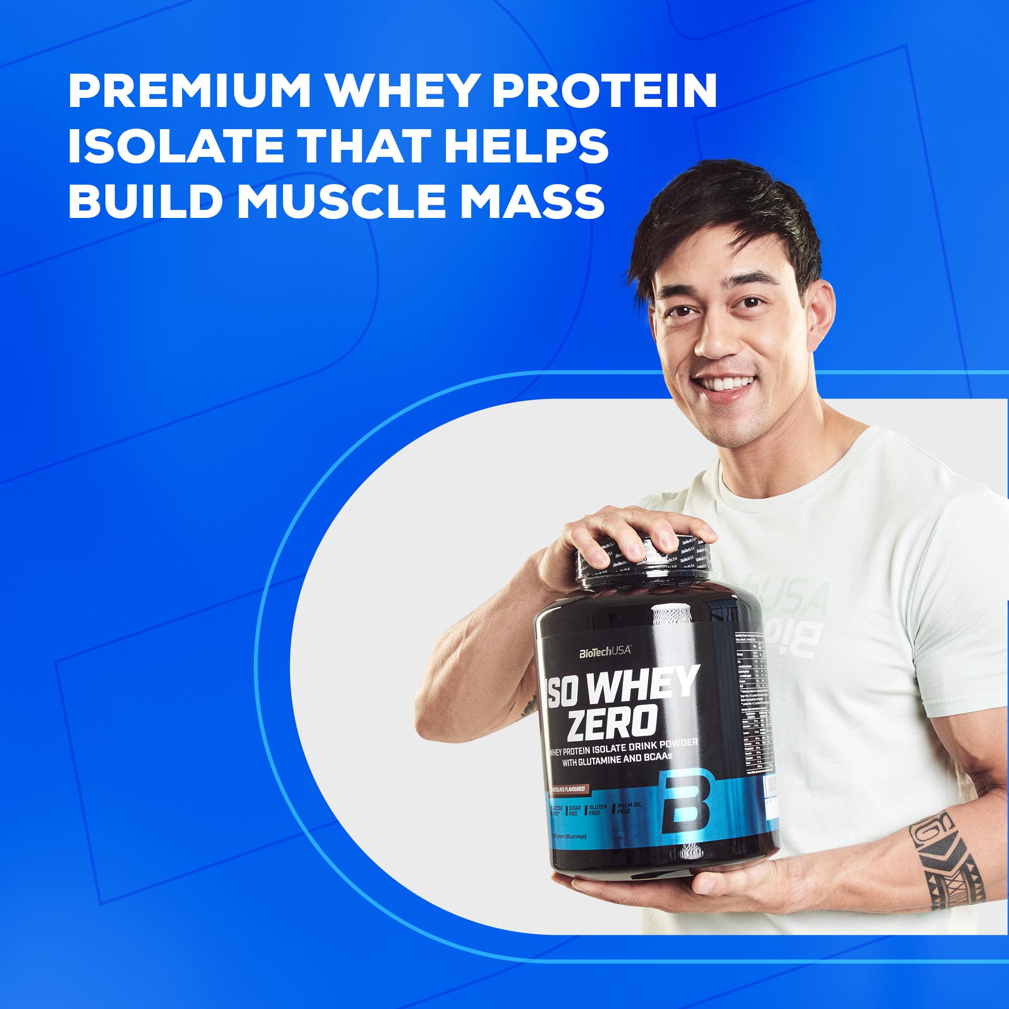 BioTechUSA Iso Whey Zero 2270g - Premium Whey Protein Isolate Powder for Muscle Growth & Recovery - Ideal for Post-Workout, Weight Loss & Fitness Enthusiasts