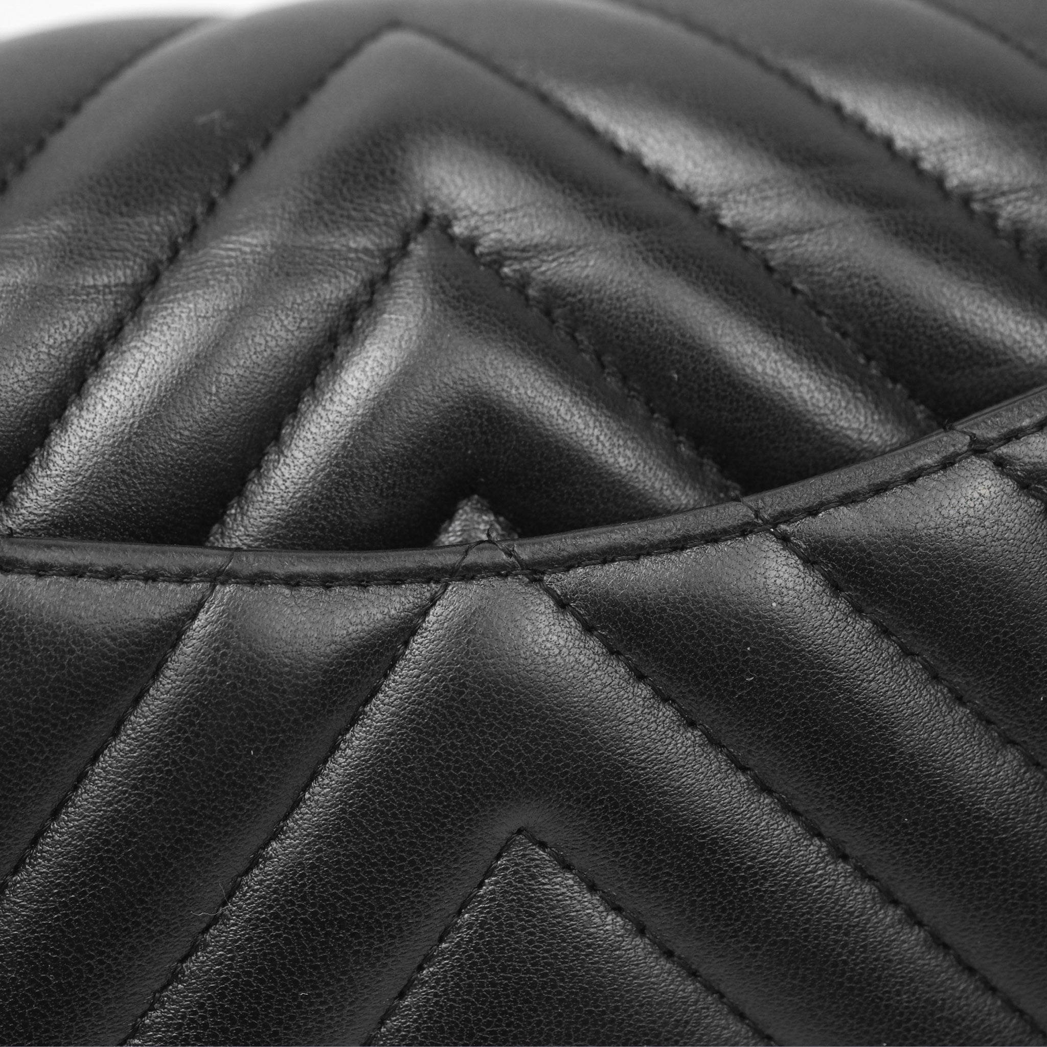 Chanel Chevron Mini Rectangular Bag - Black Lambskin Leather with Aged Gold Hardware | Luxury Crossbody Purse for Women, Perfect for Evening Events & Date Nights