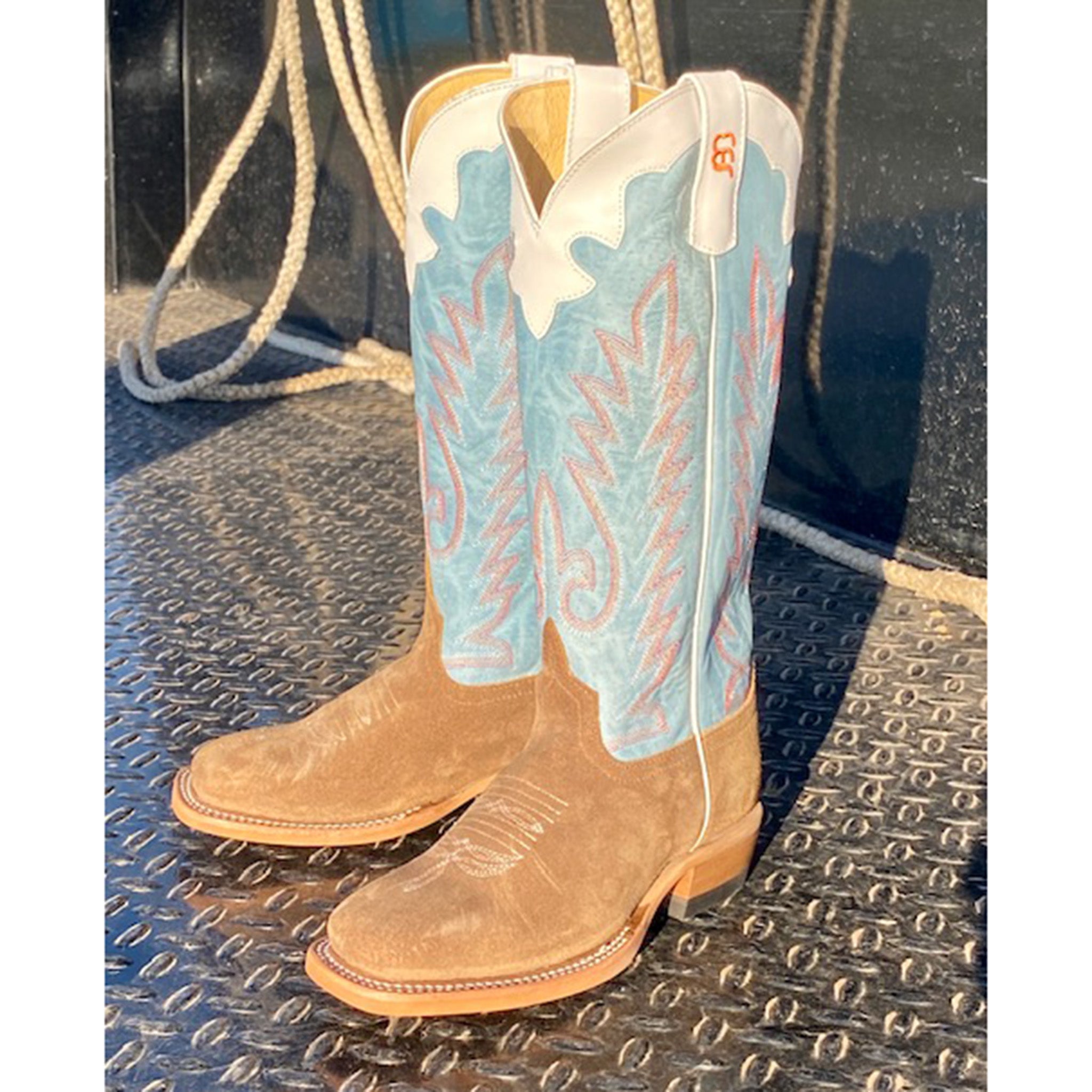 Anderson Bean Kids Coyote Sand Boots - Durable & Comfortable Western Boots for Boys & Girls - Perfect for Rodeo, Horseback Riding & Outdoor Adventures