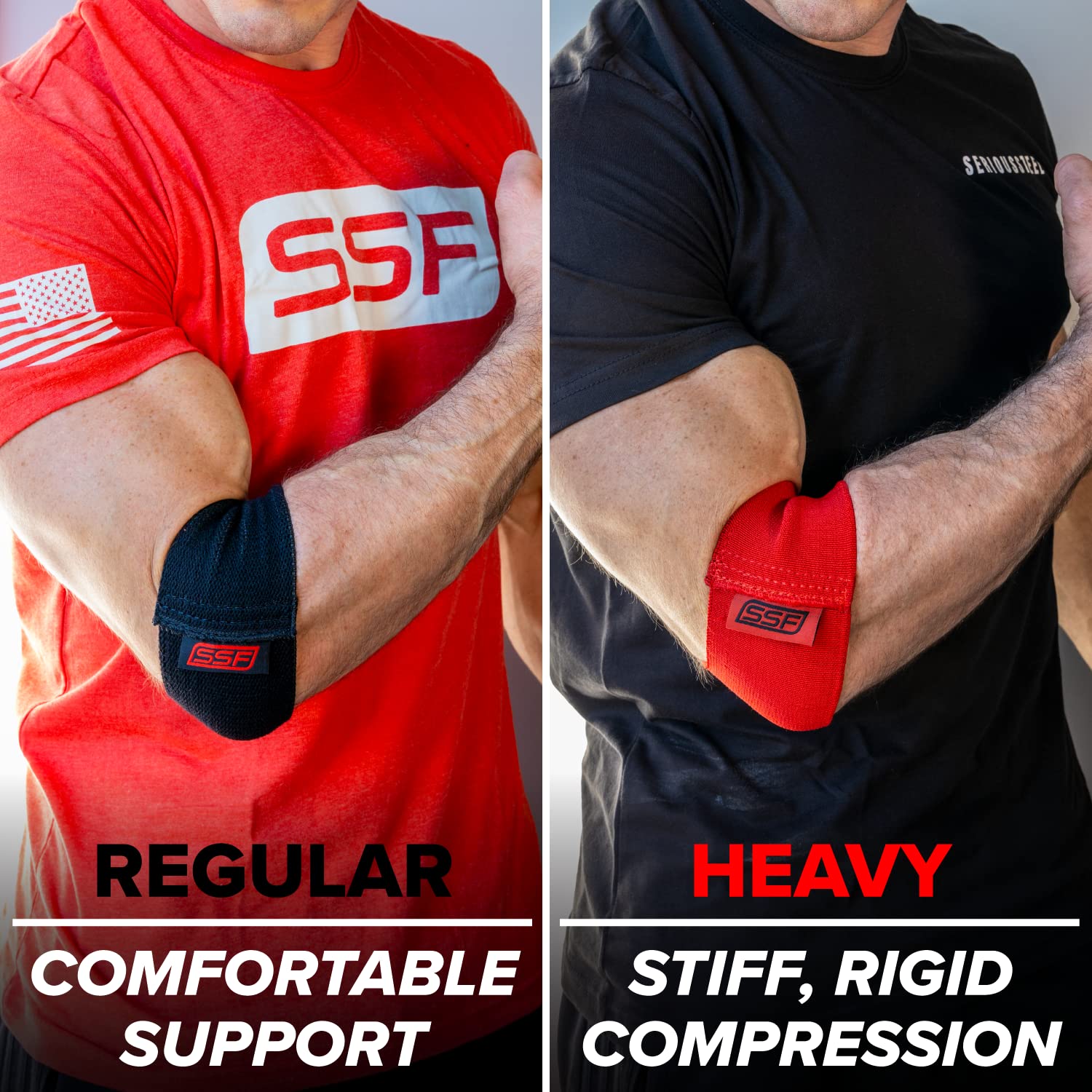 Serious Steel Fitness Compression Cuff - Arm, Bicep, Calf & Elbow Support Sleeve (11 Inch) for Workout Recovery & Injury Prevention | Ideal for Gym, Running & Sports Training