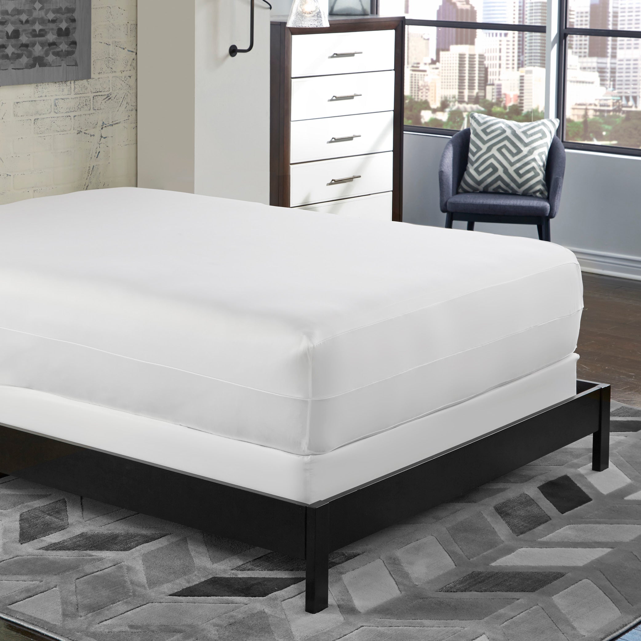 PureCare OmniGuard Total Mattress Protector - Waterproof, Hypoallergenic, Queen Size Bed Cover - Perfect for Allergy Relief, Spill Protection & Enhanced Sleep Comfort