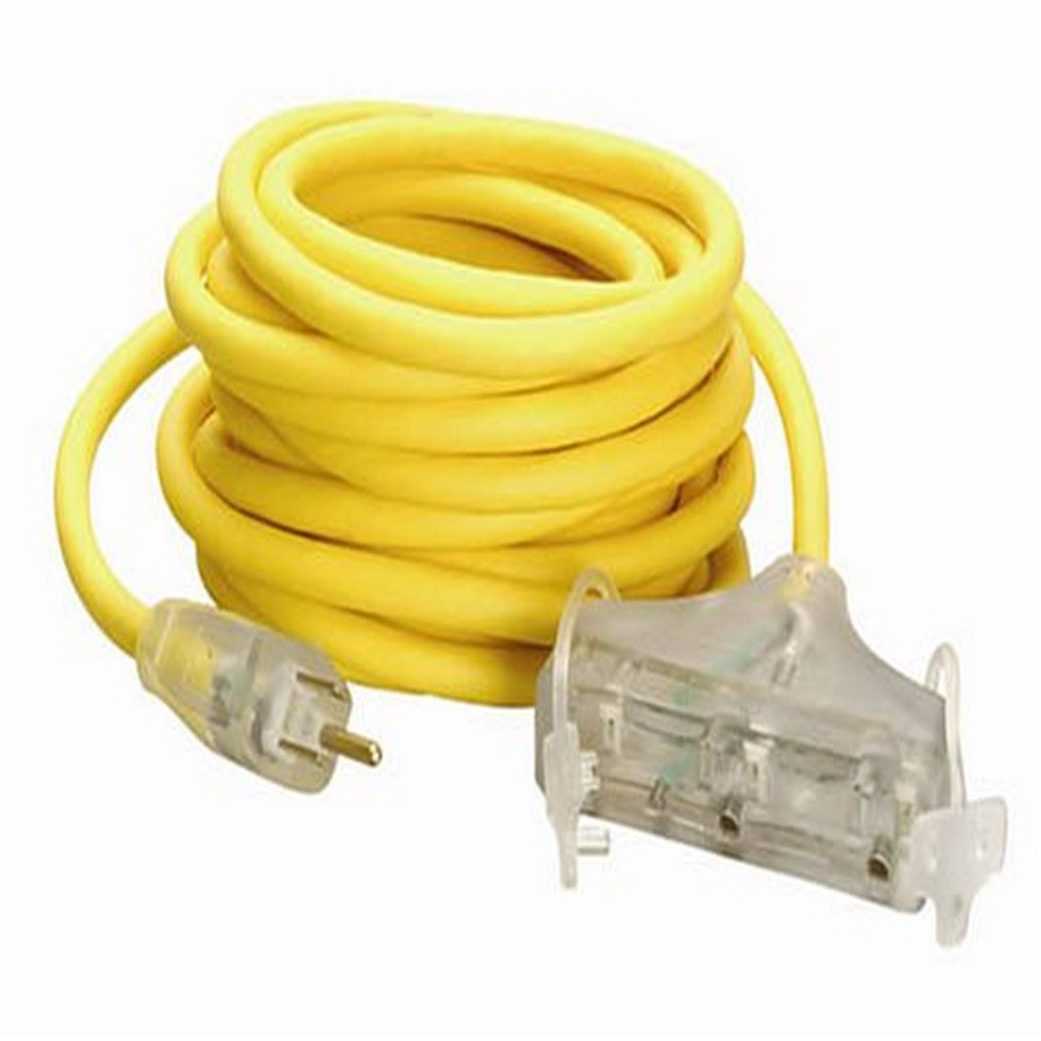Southwire Polar/Solar Plus Tri-Source 10/3 SJEO 50-Foot 3-Way Extension Cord - Heavy Duty Outdoor Power Block for Solar Panels, RVs & Construction Sites - Weather Resistant & Durable for Harsh Conditions