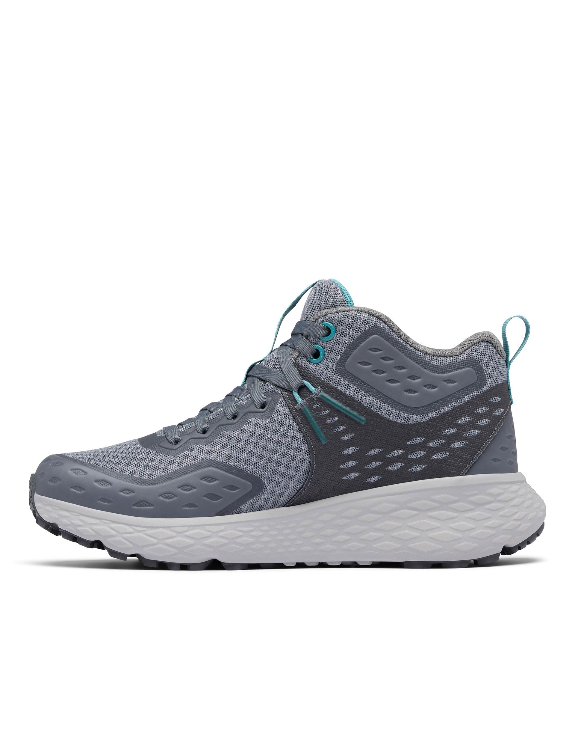 Konos TRS OutDry Mid Hiking Shoes - Waterproof Trail Running Shoes for Men & Women | Lightweight Hiking Boots with Breathable Mesh | Perfect for Mountain Trekking & Outdoor Adventures (Ti Grey Steel/Teal)