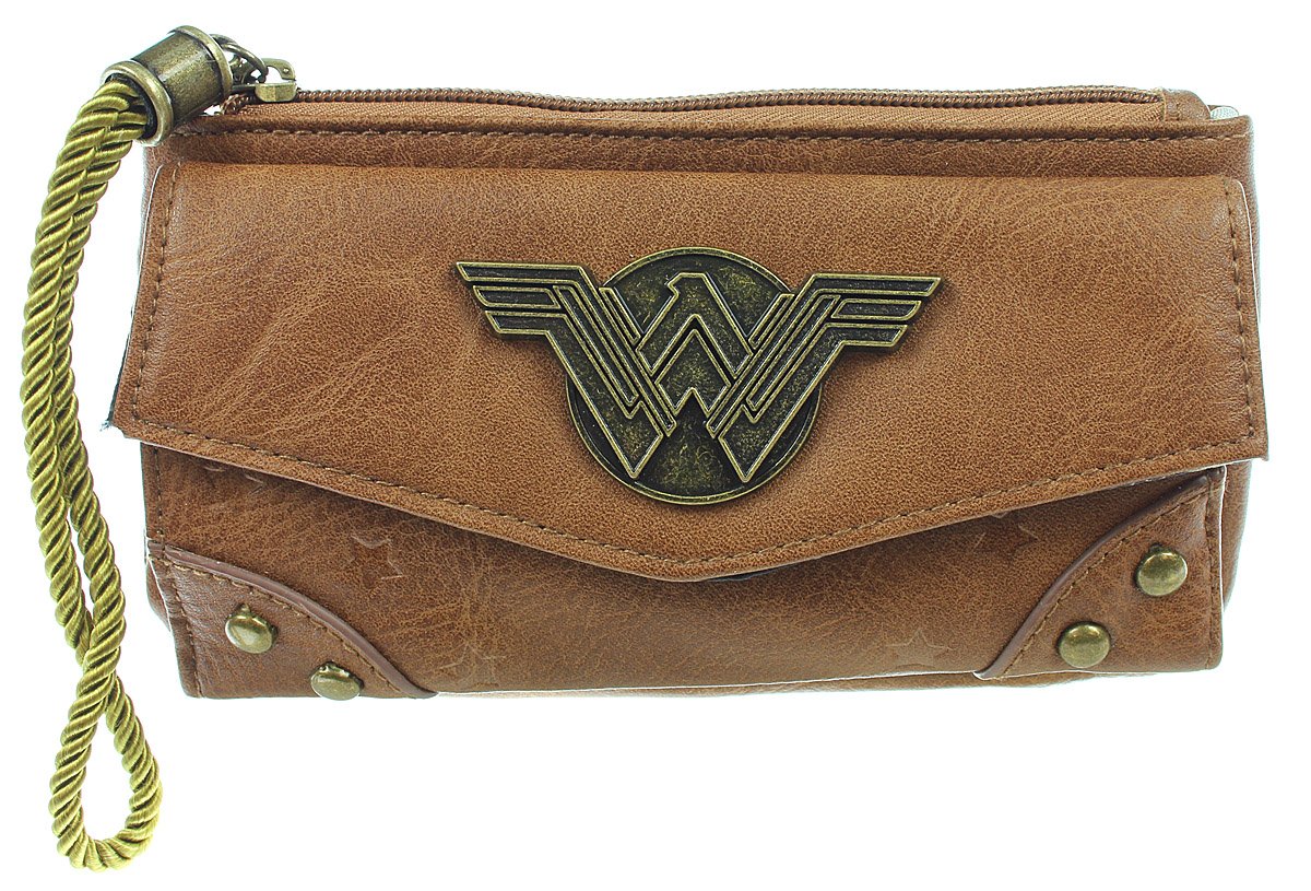 DC Comics Wonder Woman Top Zip Junior Wallet - Stylish Superhero Wallet for Teens & Collectors - Perfect for School, Travel & Everyday Use