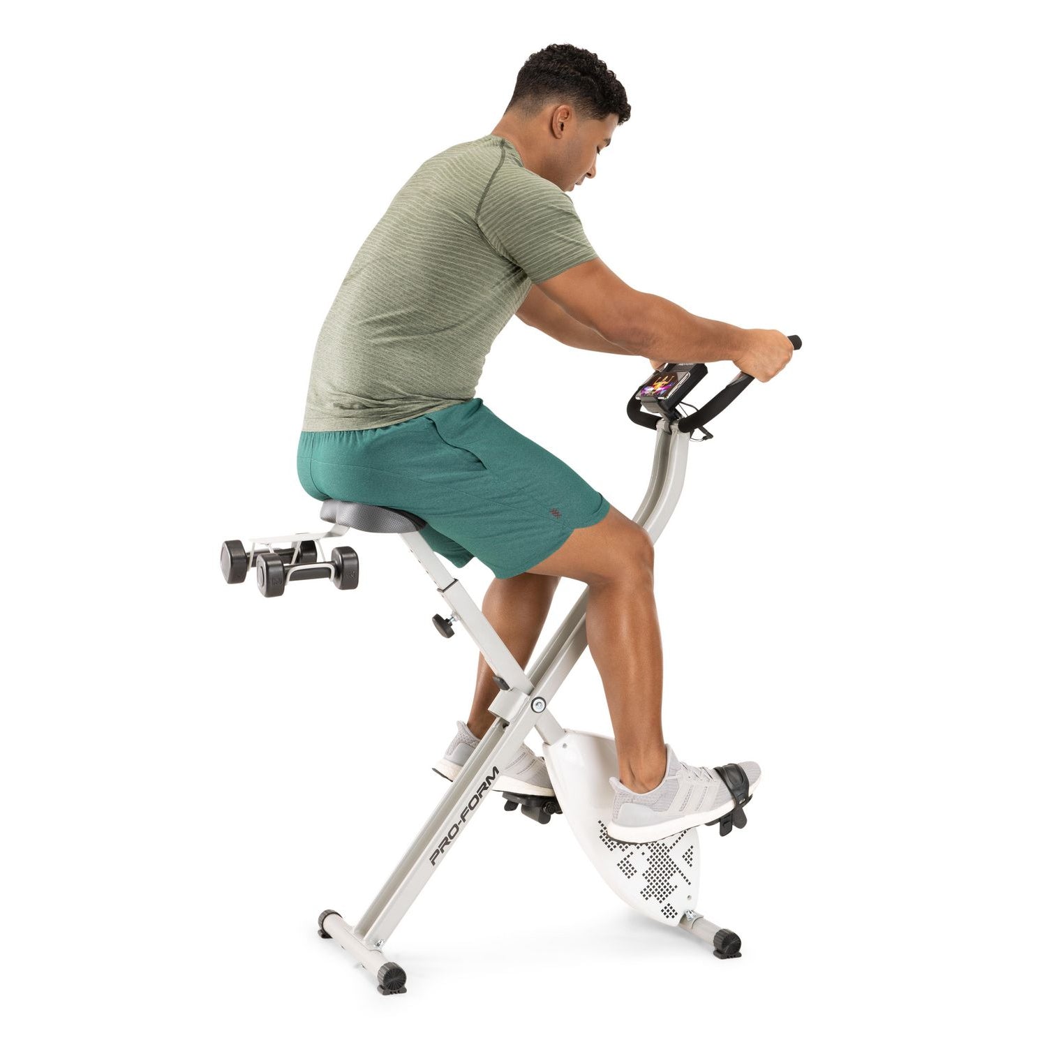 ProForm X Bike Elite Exercise Bike - Indoor Cycling Bike with Silent Magnetic Resistance, LCD Display & Heart Rate Monitor (PFEX78918C) - Perfect for Home Gym, Cardio Workouts & Weight Loss