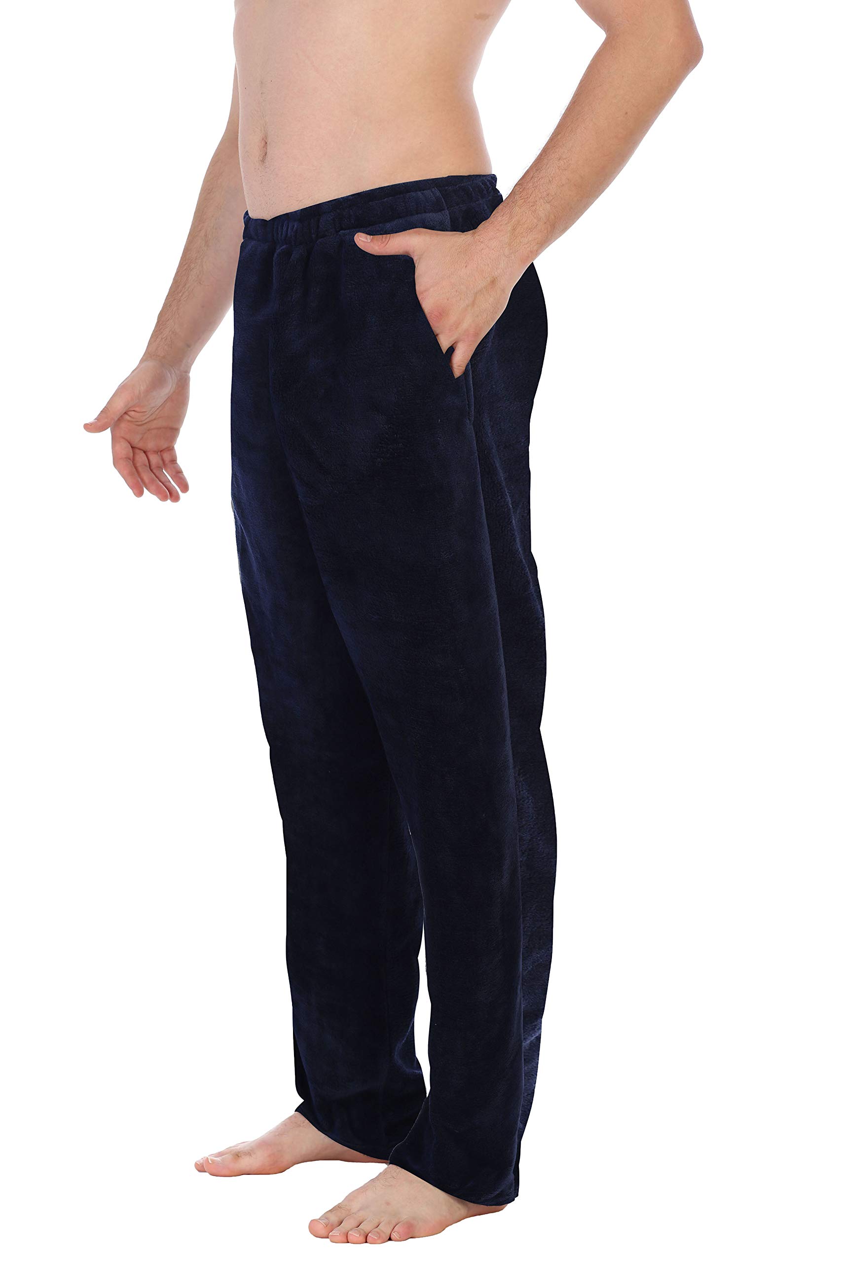 Gioberti Men's Super Soft Plush Pajama Pants - Cozy Lounge Pants for Relaxing at Home, Sleepwear & Comfortable Winter Pajama Bottoms