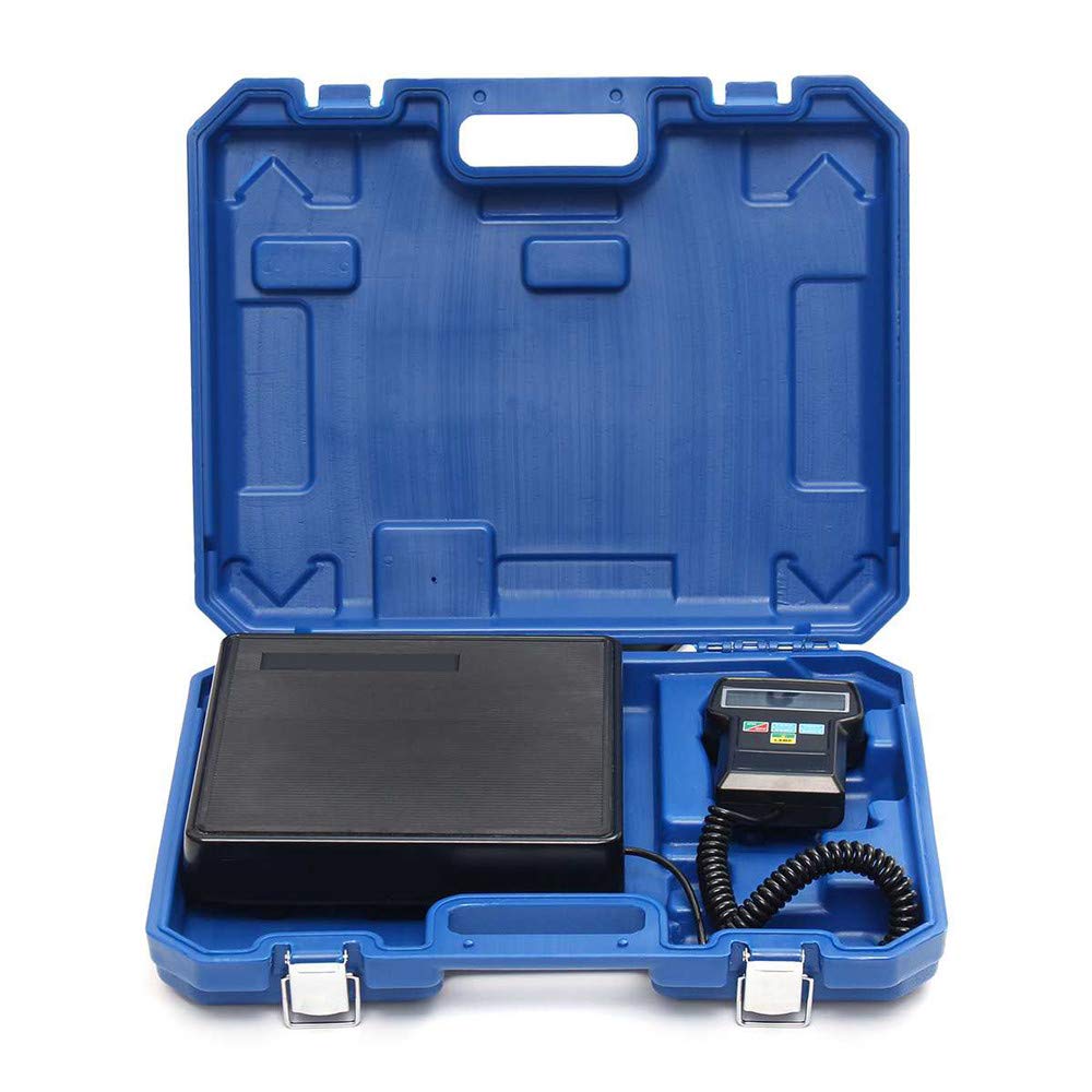NEWTRY High Precision Digital Refrigerant Charging Scale - 220Lbs Electronic Freon Scale with Carrying Case for HVAC, AC Repair & Automotive Refrigerant Recharging