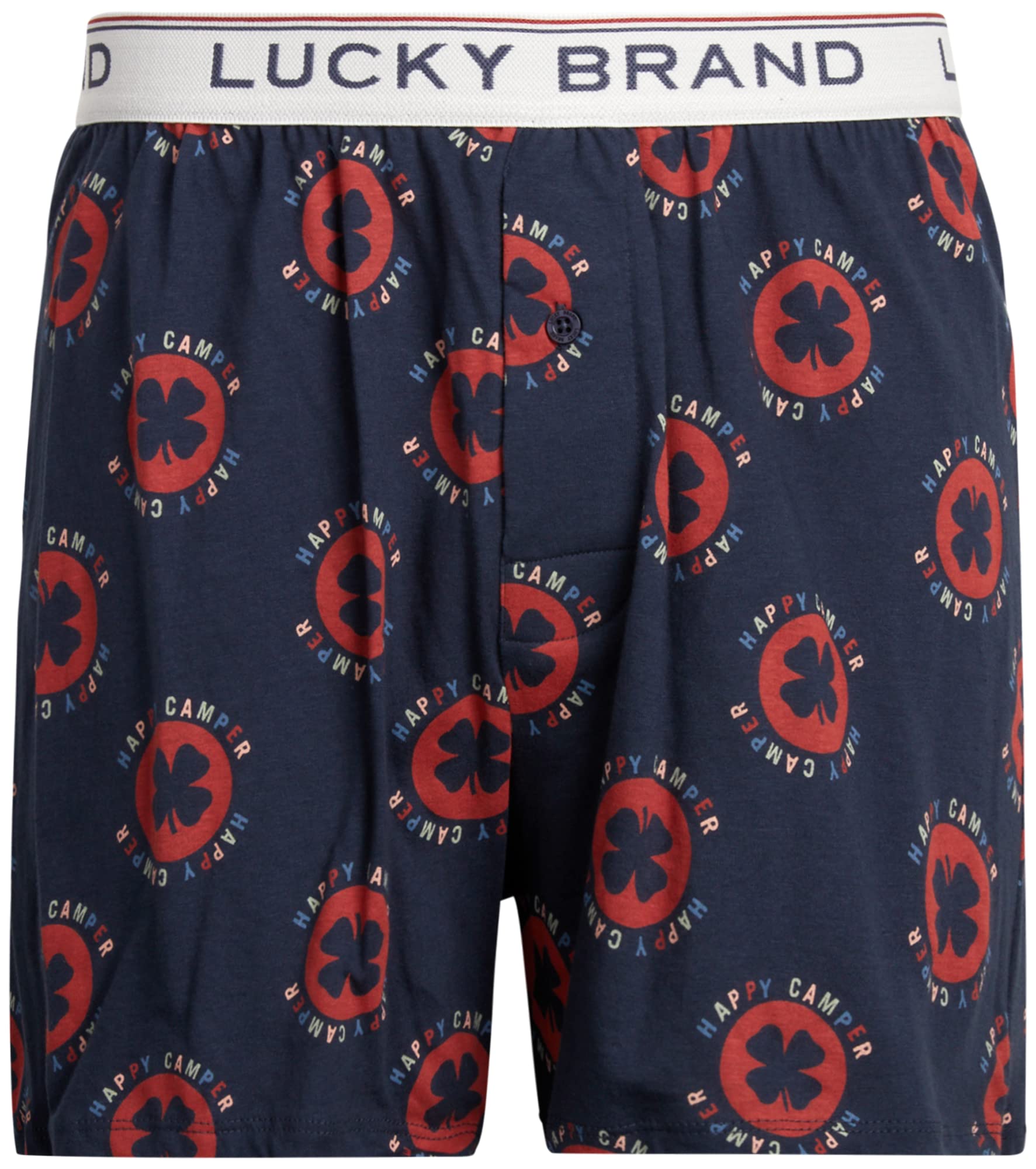 Lucky Brand Men's Boxer Shorts 3-Pack - Soft Knit Cotton Underwear with Functional Fly - Breathable & Comfortable Boxer Briefs for Men (S-XXL) - Perfect for Everyday Wear, Workout & Lounging