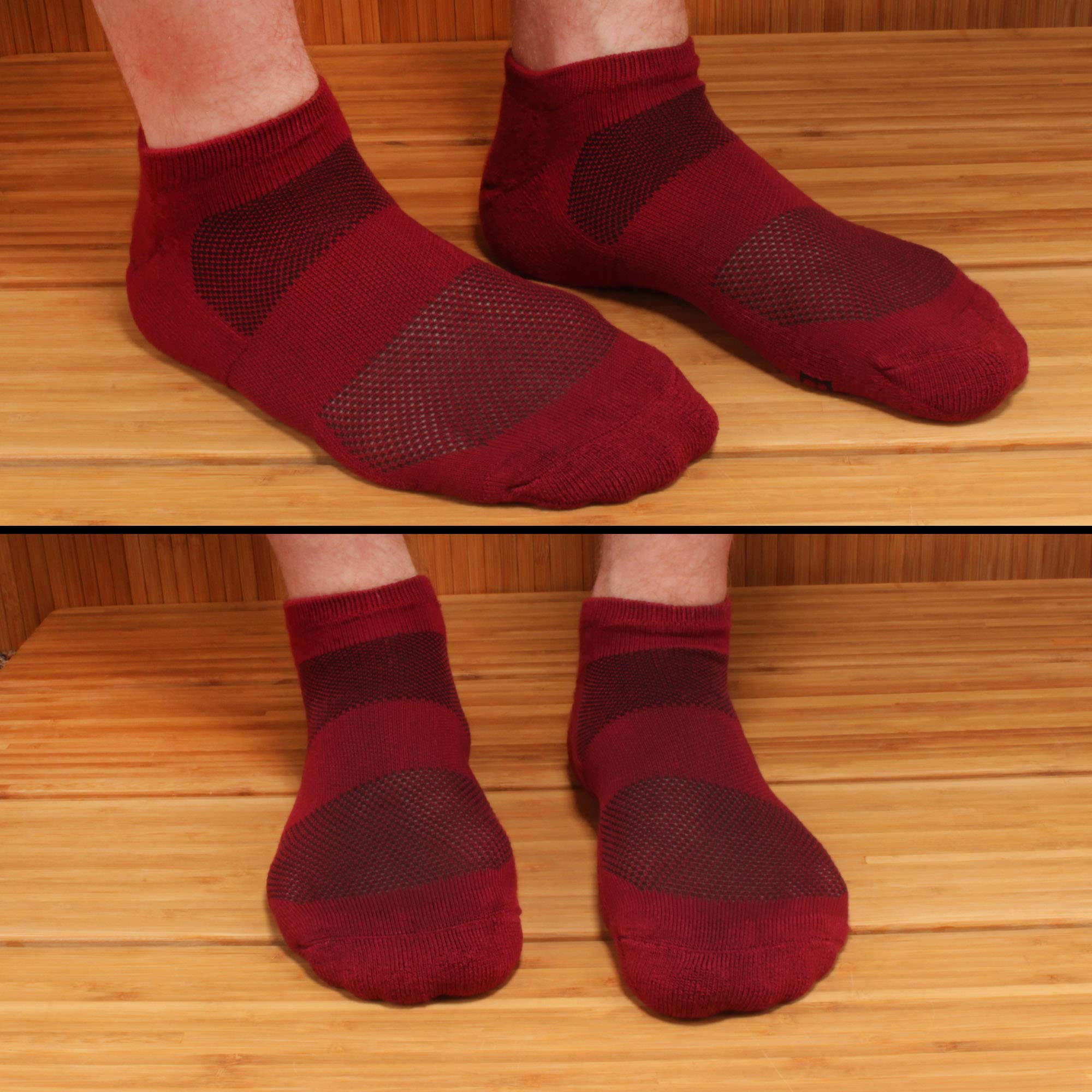 Men's Breathable Rayon Bamboo Fiber Sports Socks - 4 Pairs Moisture Wicking Athletic Ankle Socks for Running, Gym & Casual Wear