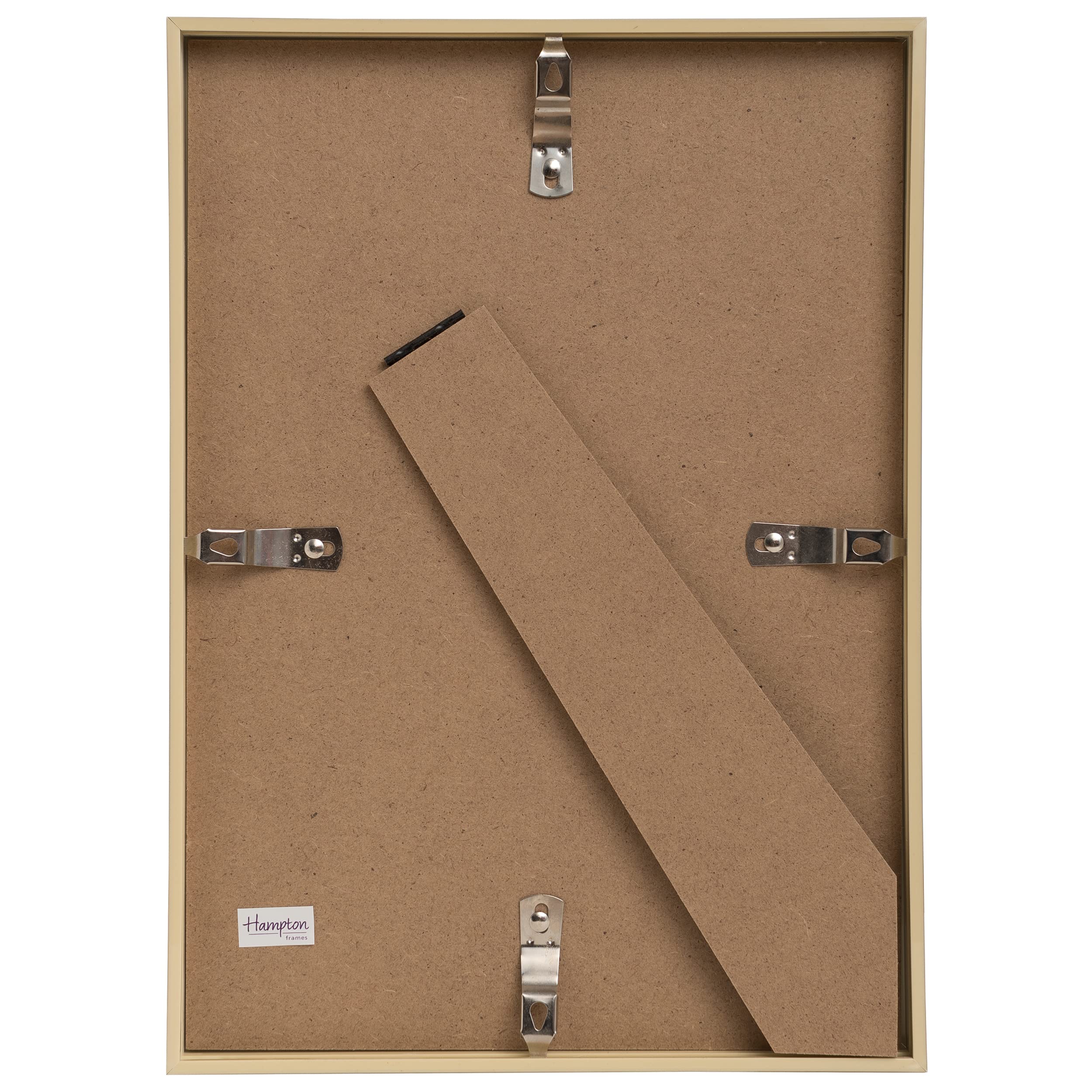 Hampton Frames BACKLOADER Poster Certificate Photo Frame - Plexi Glass with Gold Trim - A4 Size (BLR2130GLD) - Perfect for Offices, Classrooms & Home Decor
