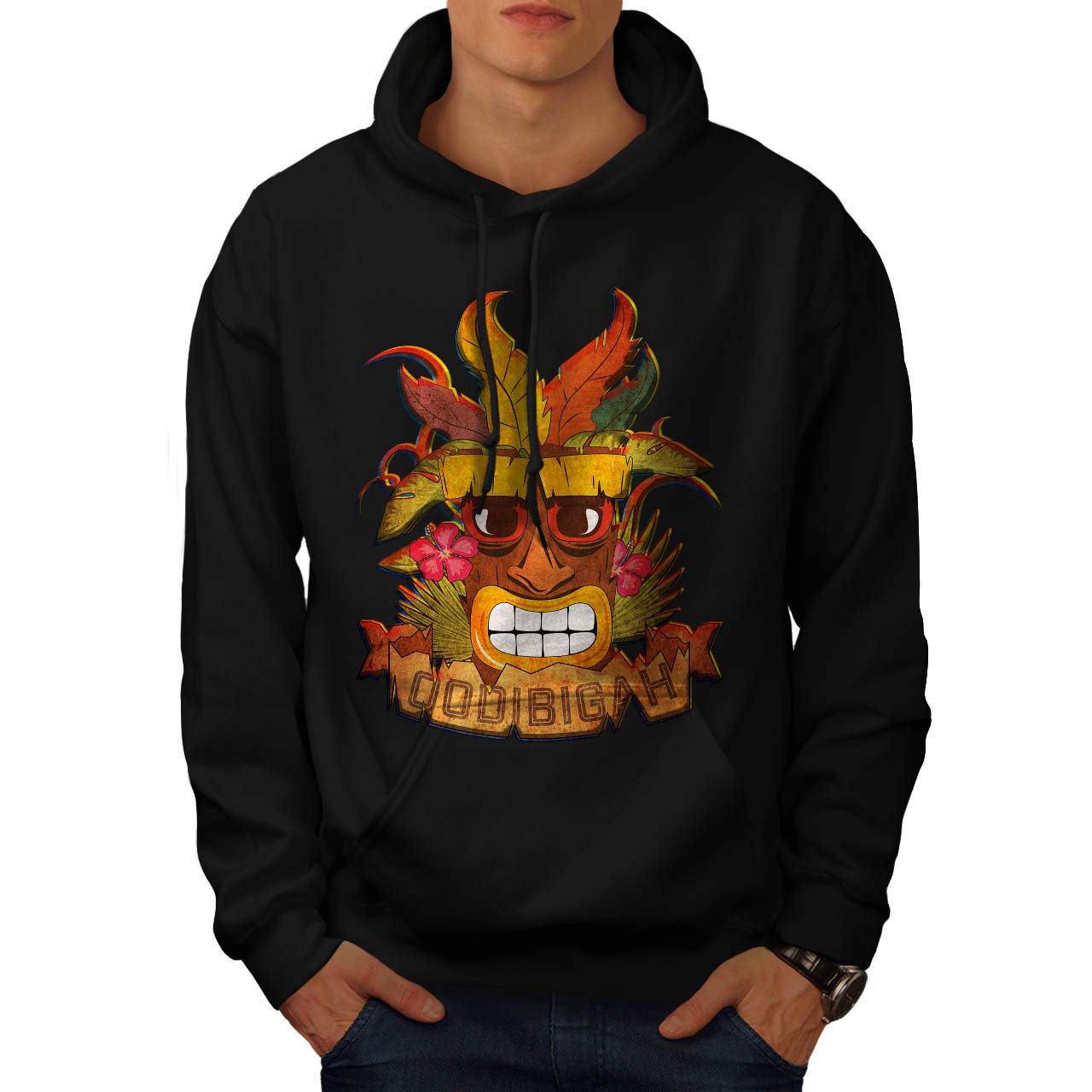 Wellcoda Crash Bandicoot Men's Gaming Hoodie - Soft & Comfortable Pullover Sweatshirt for Casual Wear & Video Game Enthusiasts