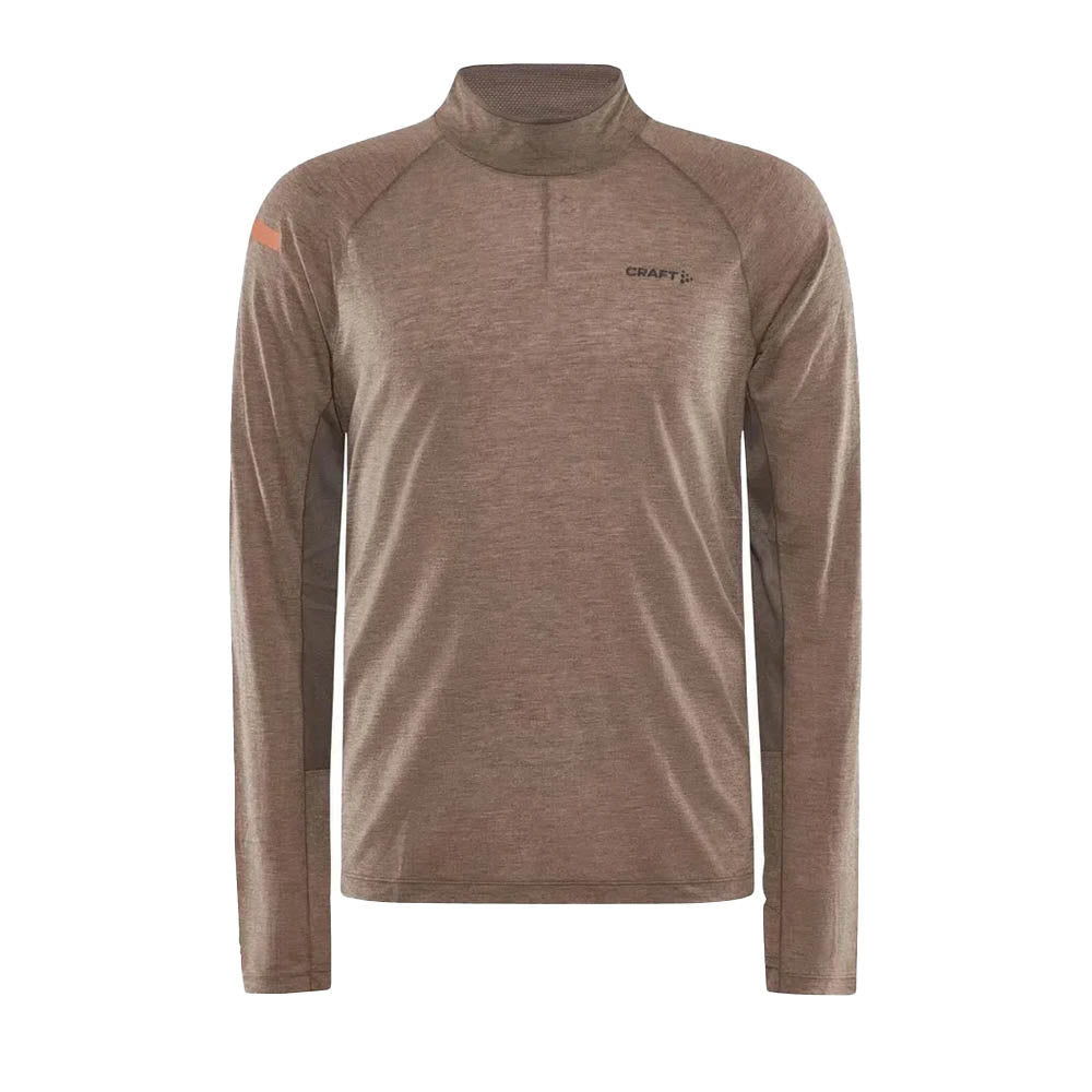Men's Craft ADV SubZero Wool Long Sleeve T-Shirt - Moisture Wicking & Odor Resistant Base Layer for Hiking, Running & Outdoor Activities