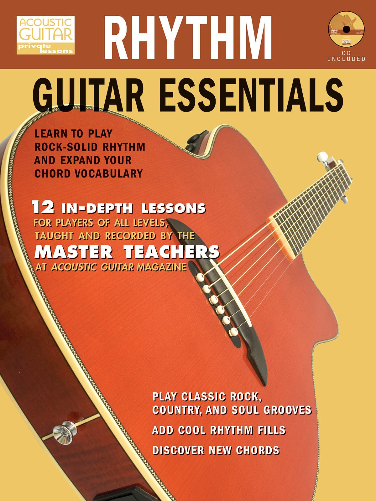 Rhythm Guitar Essentials Book & CD - Acoustic Guitar Method by String Letter Publishing - Perfect for Beginners & Self-Study at Home