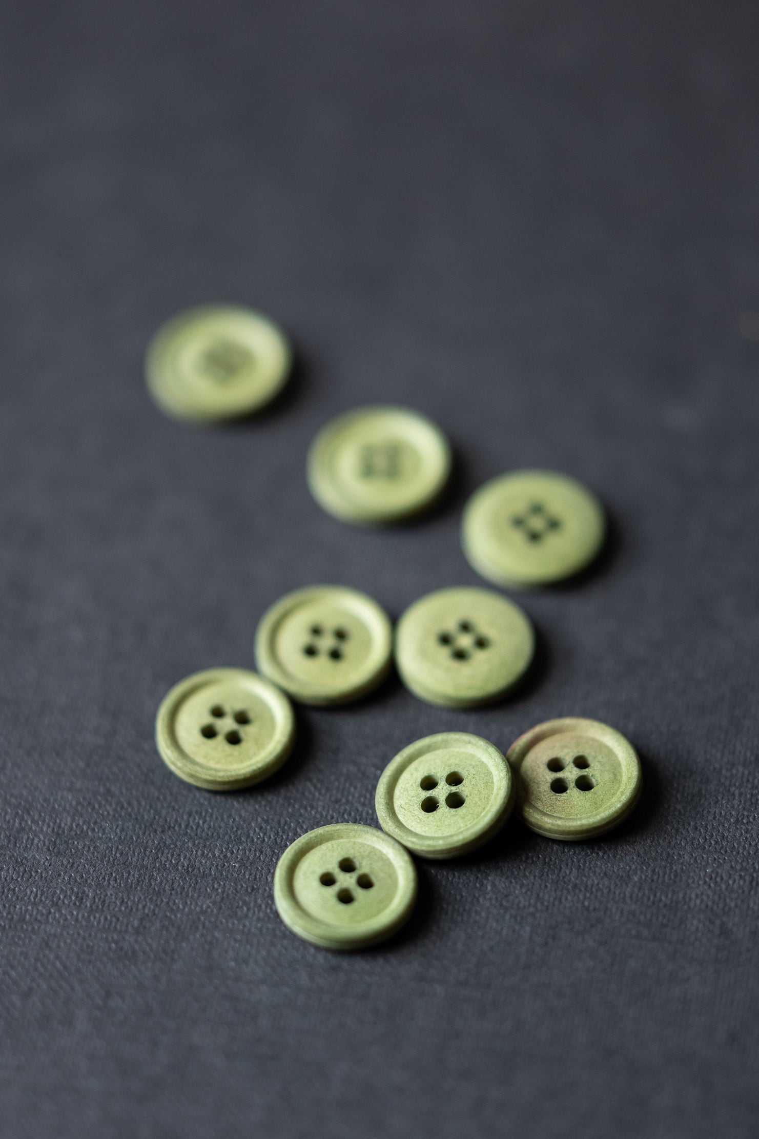 Merchant & Mills 15mm Cotton Button in Spruce Green - Perfect for Sewing, Crafting, and DIY Clothing Projects