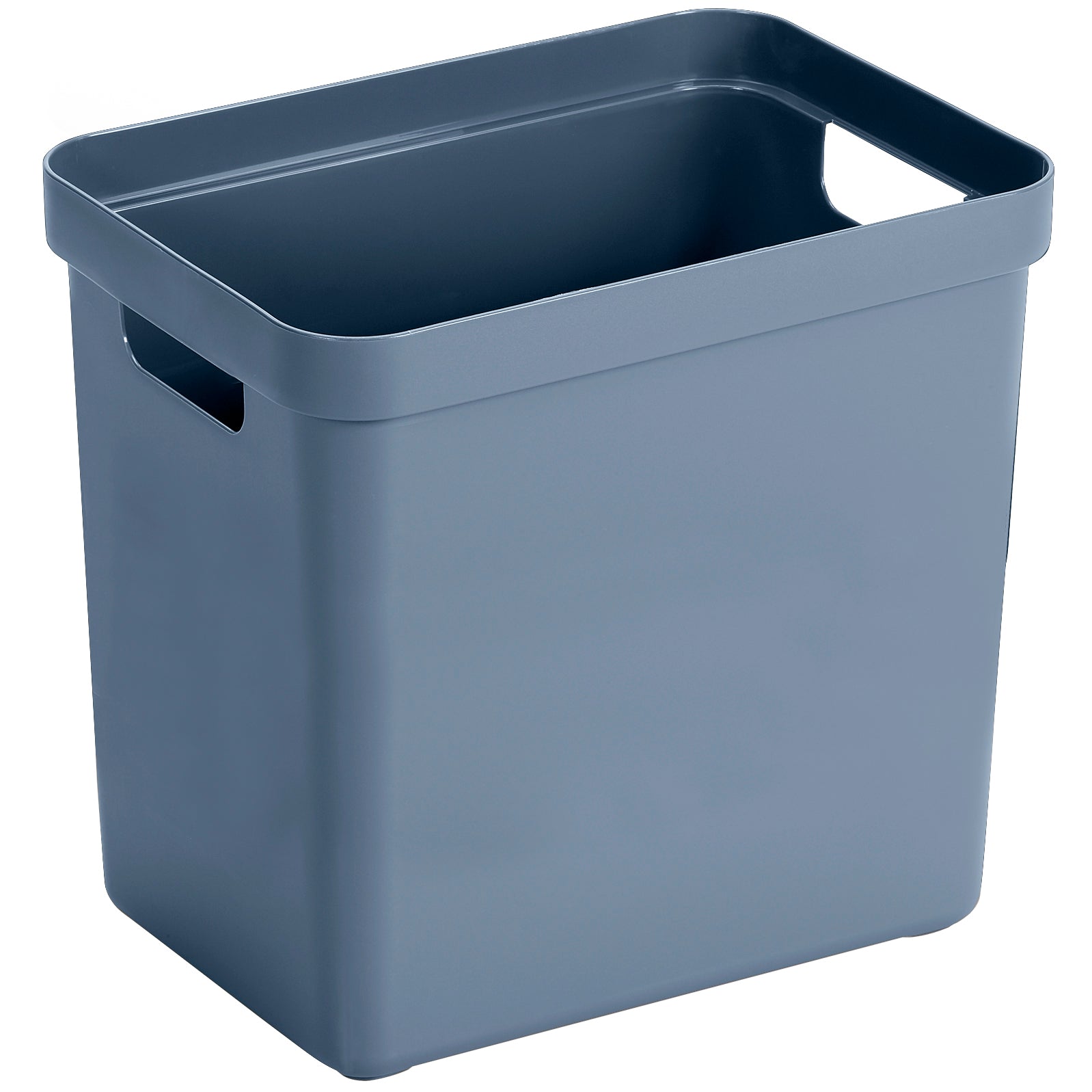 Sigma 25L Dark Blue Storage Box - Foldable Home Organization Bins for Closet, Bedroom & Office - Space Saving Storage Solution
