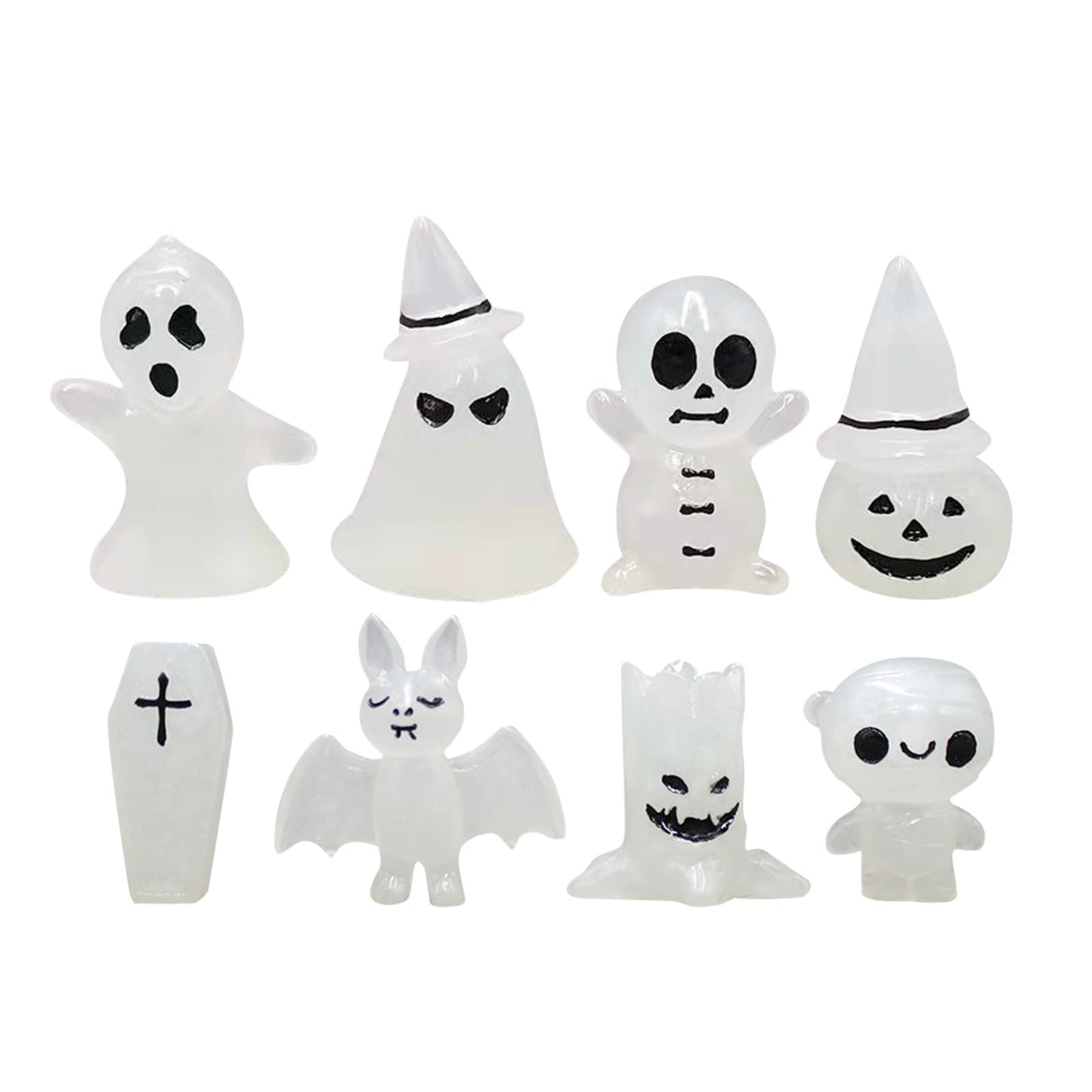 Solar Powered Halloween Micro Landscape Fluorescent Ornaments - Multicolor Outdoor Luminous Decorations for Yard, Garden & Party (One Size) | Perfect for Spooky Nighttime Displays & Festive Atmosphere
