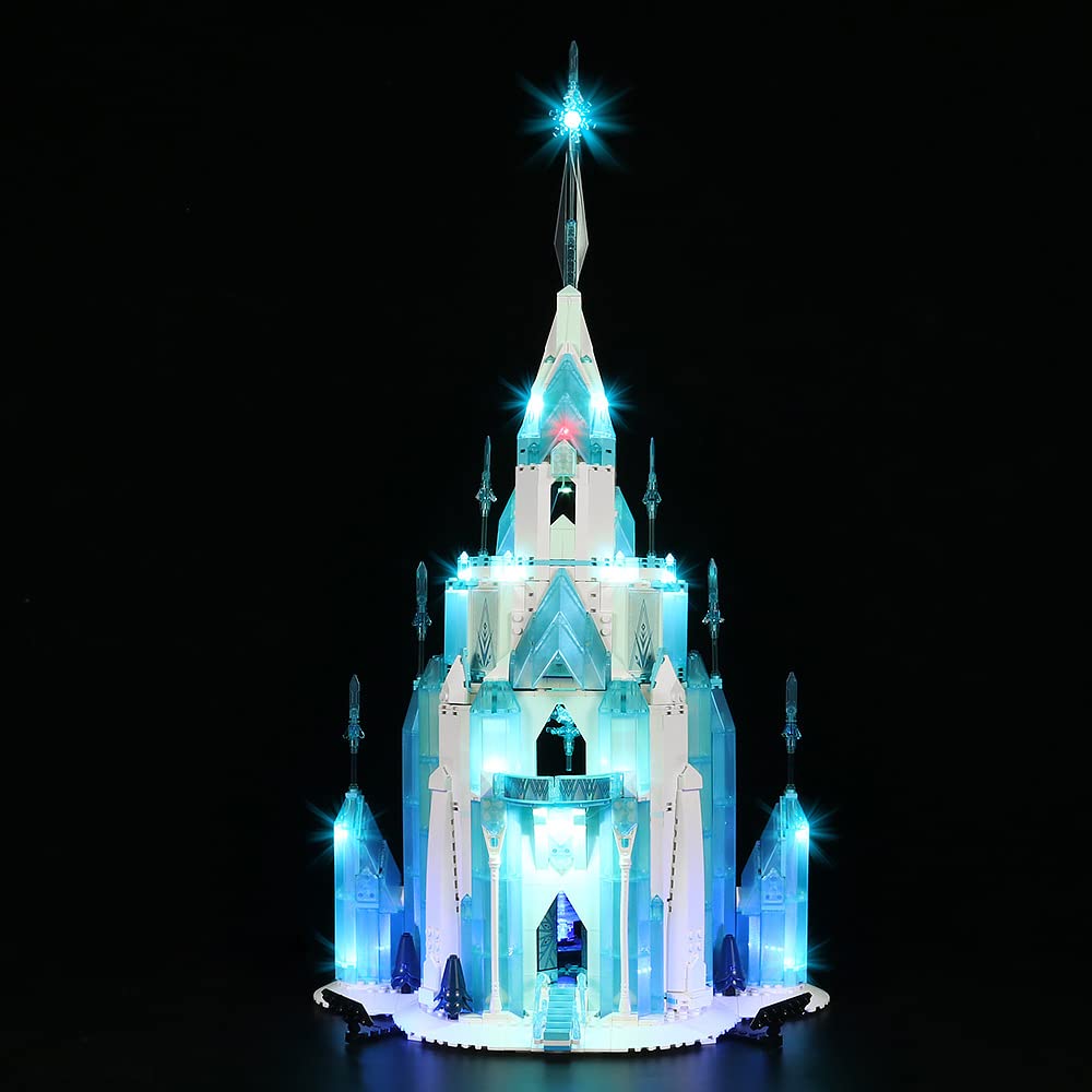 LED Light Kit for Lego 43197 The Ice Castle - USB Powered Lighting Set for Lego Disney Frozen 2 (Lights Only) | Perfect for Display, Photography & Enhancing Your Lego Collection