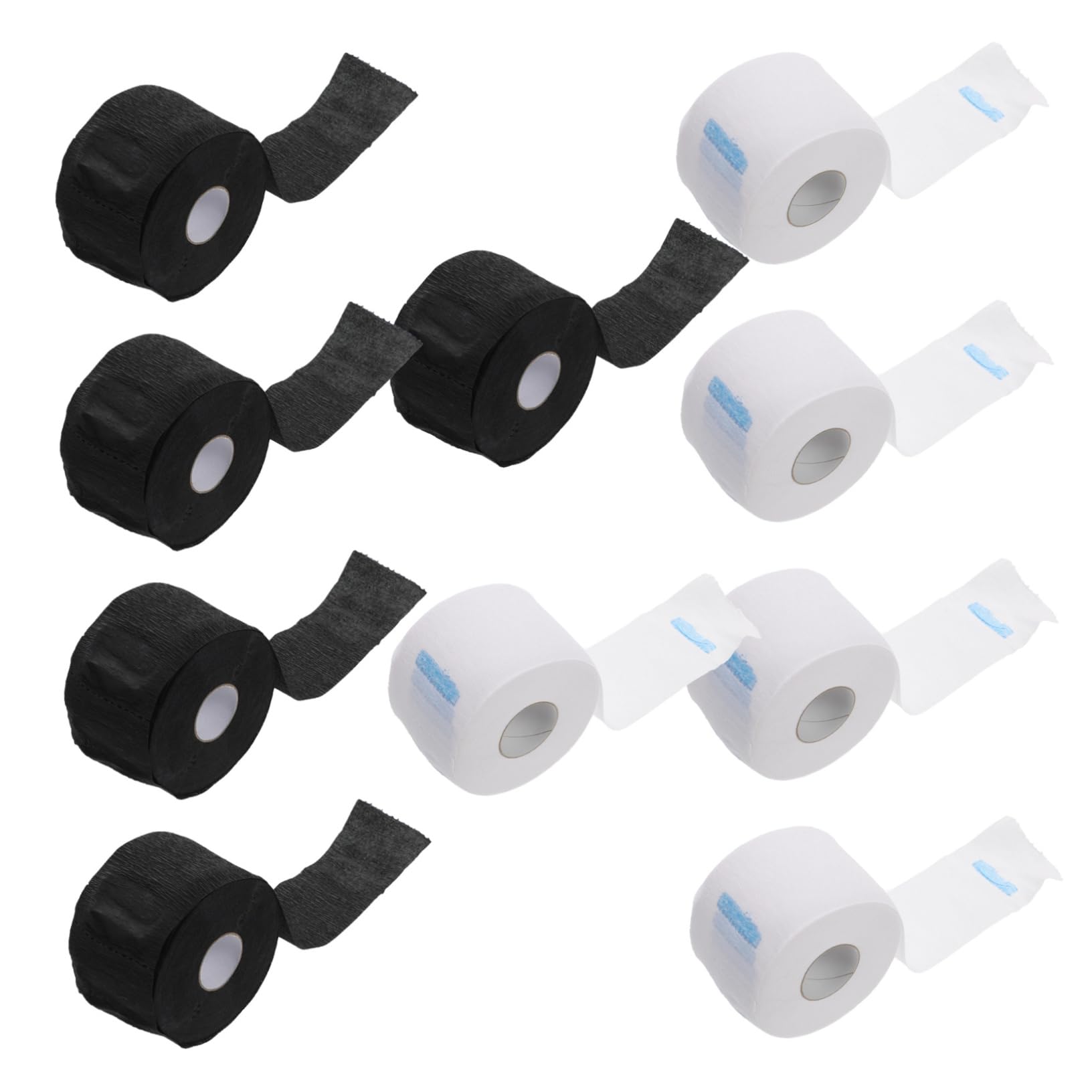 FOMIYES Salon Neck Strips - 10 Rolls Professional Stretchy Paper Neck Tissues for Hairdressing, Barber, Beauty Salon & Spa Services | Disposable & Hygienic