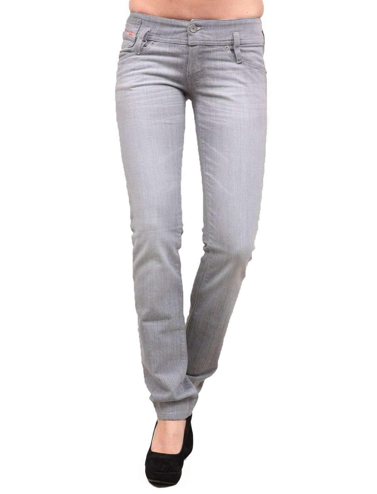 Diesel Women's Grey Wash Super Slim Jeans - Grey, Size 28x32 | High Waist Skinny Jeans for Women | Perfect for Casual Wear, Night Out & Office Outfits