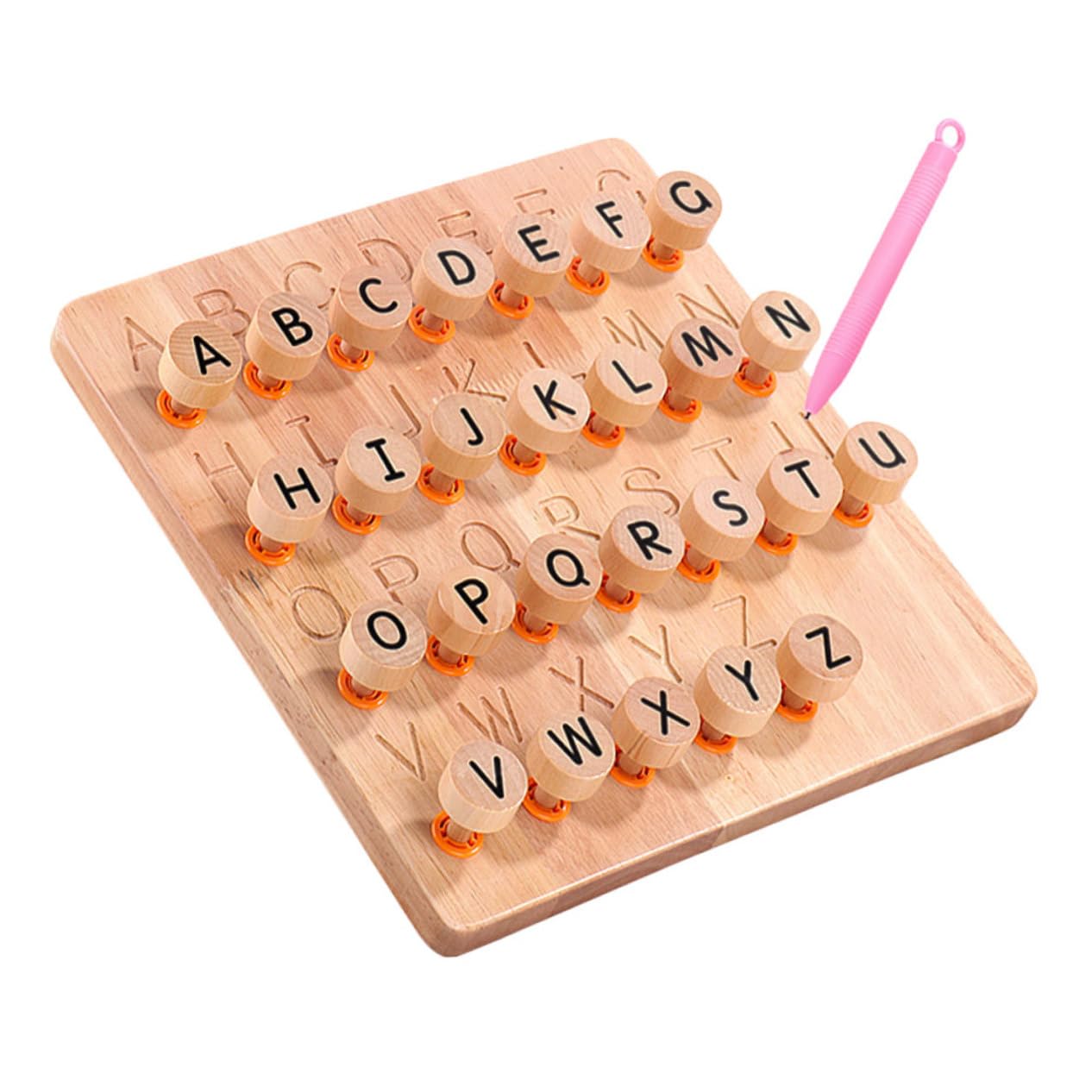 Abaodam Wooden Writing Board for Toddlers - Early Learning Educational Toy for Kids - Perfect for Preschool Writing Practice & Alphabet Tracing at Home or Classroom