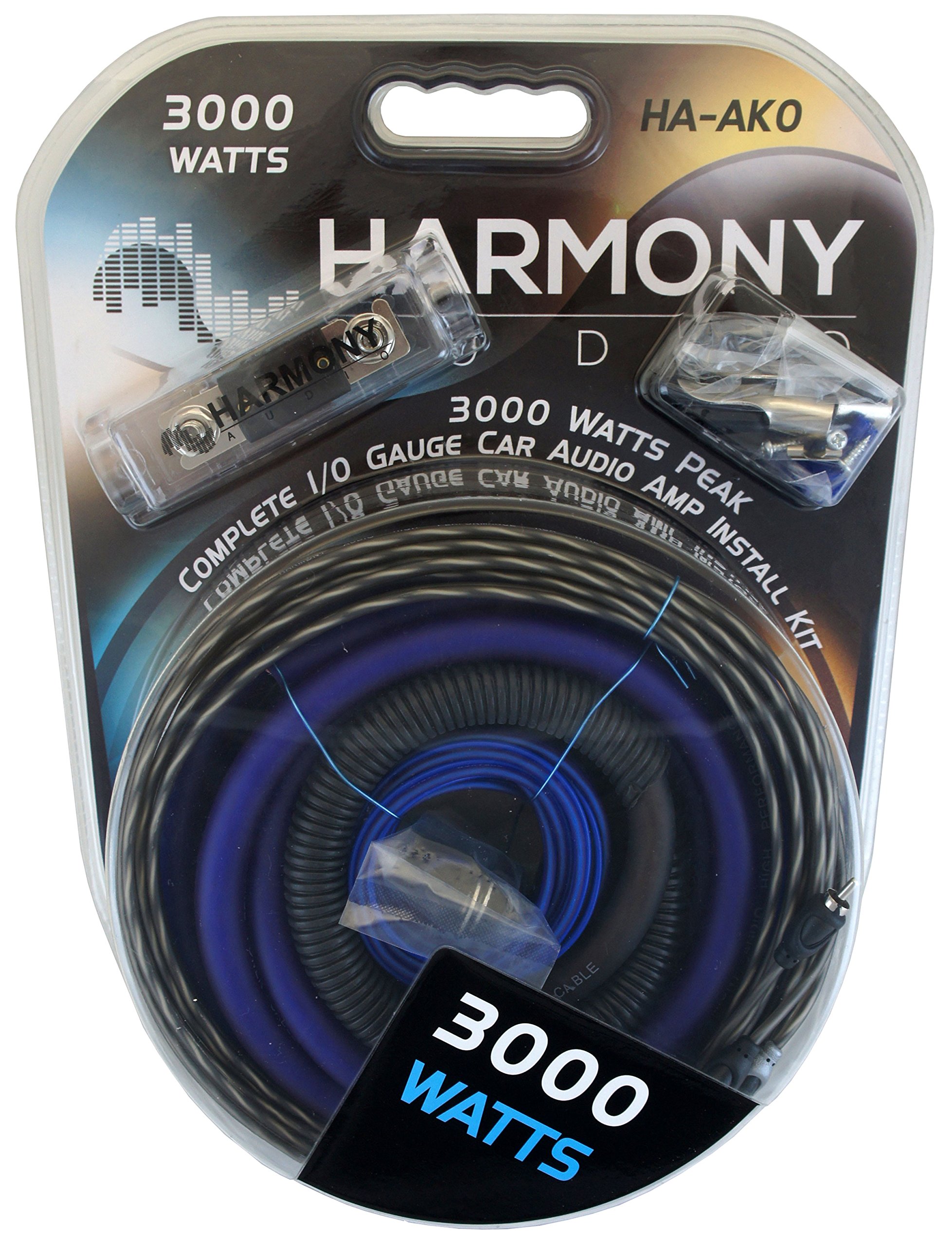 Harmony Audio Alpine S-A60M 1200W Class D Car Subwoofer Amplifier with 0GA Amp Kit - High Power Bass Boost for Trucks, SUVs, and Custom Car Audio Systems