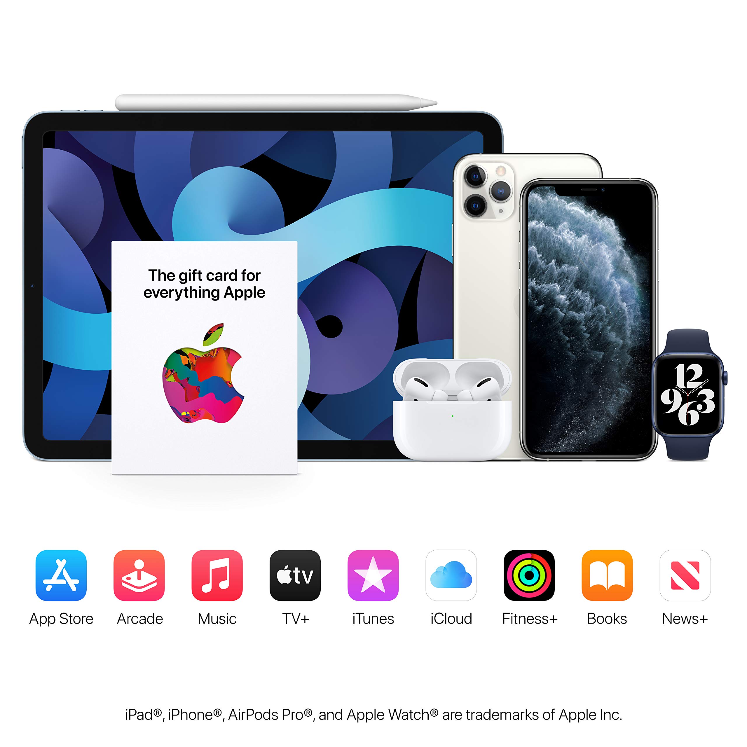 Apple Gift Card - Redeem for App Store, iTunes, iPhone, iPad, AirPods, MacBook & Apple Accessories | Perfect for Birthdays, Holidays & Digital Purchases