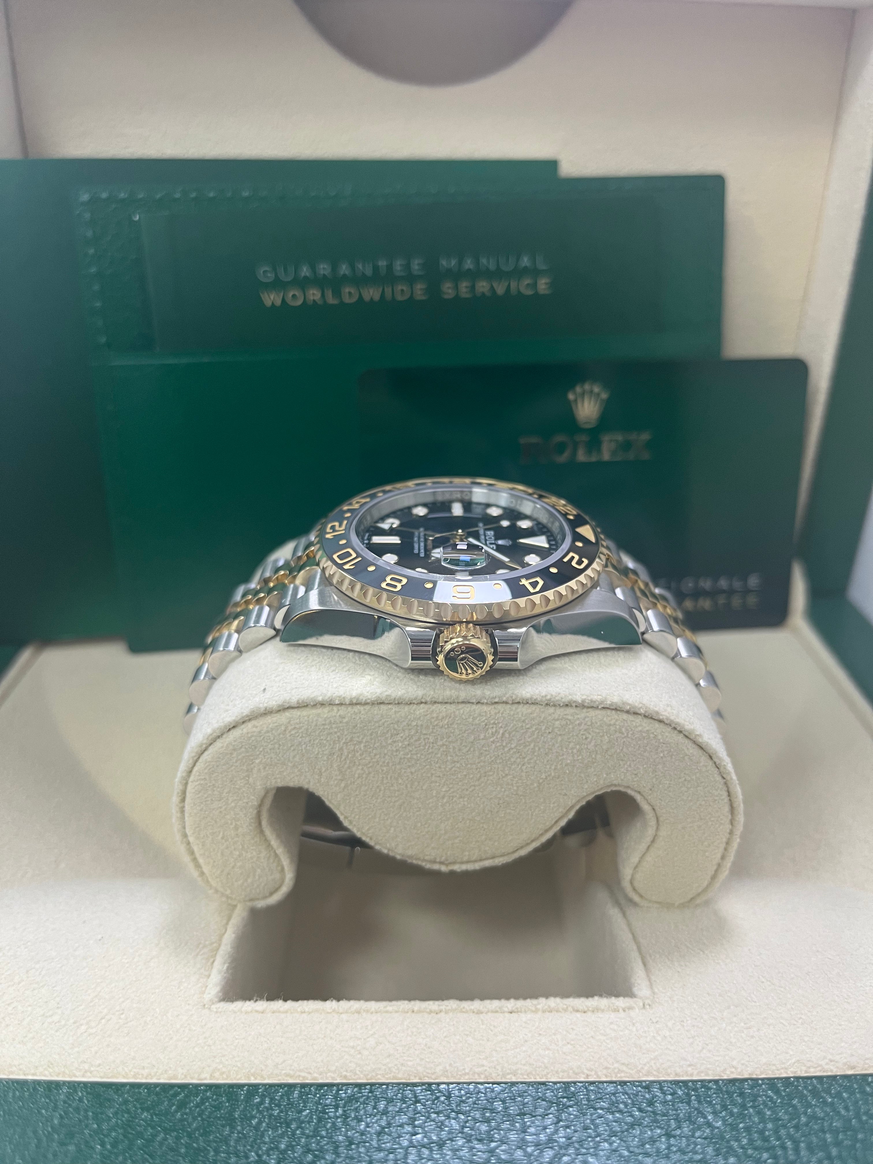 Rolex GMT Master II Two Tone Black Jubilee 126713GRNR Watch - Luxury Stainless Steel & Gold Men's Timepiece for Travel, Business & Special Occasions
