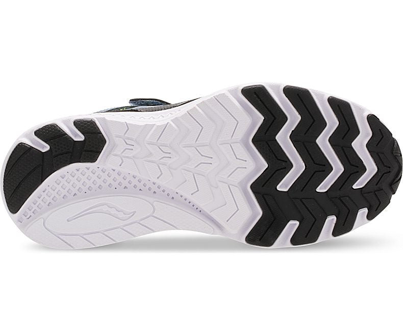 Saucony Zealot 2 A/C Wide Kids Running Shoes - Grey - Lightweight Athletic Sneakers for Boys & Girls - Perfect for School, Sports & Outdoor Activities